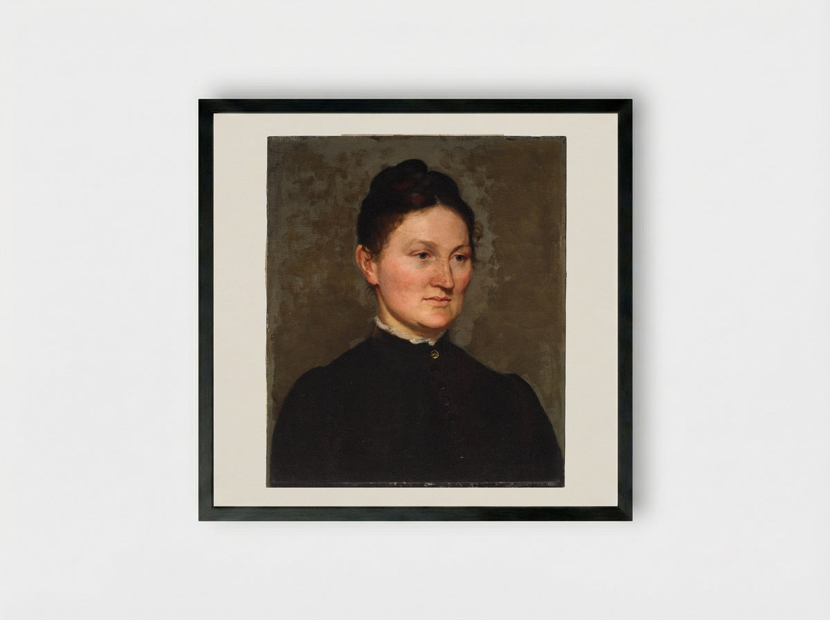 Helen Jackson Cabot Almy (Mrs. Charles Almy) - Lilla Cabot Perry - Framed Print Black
