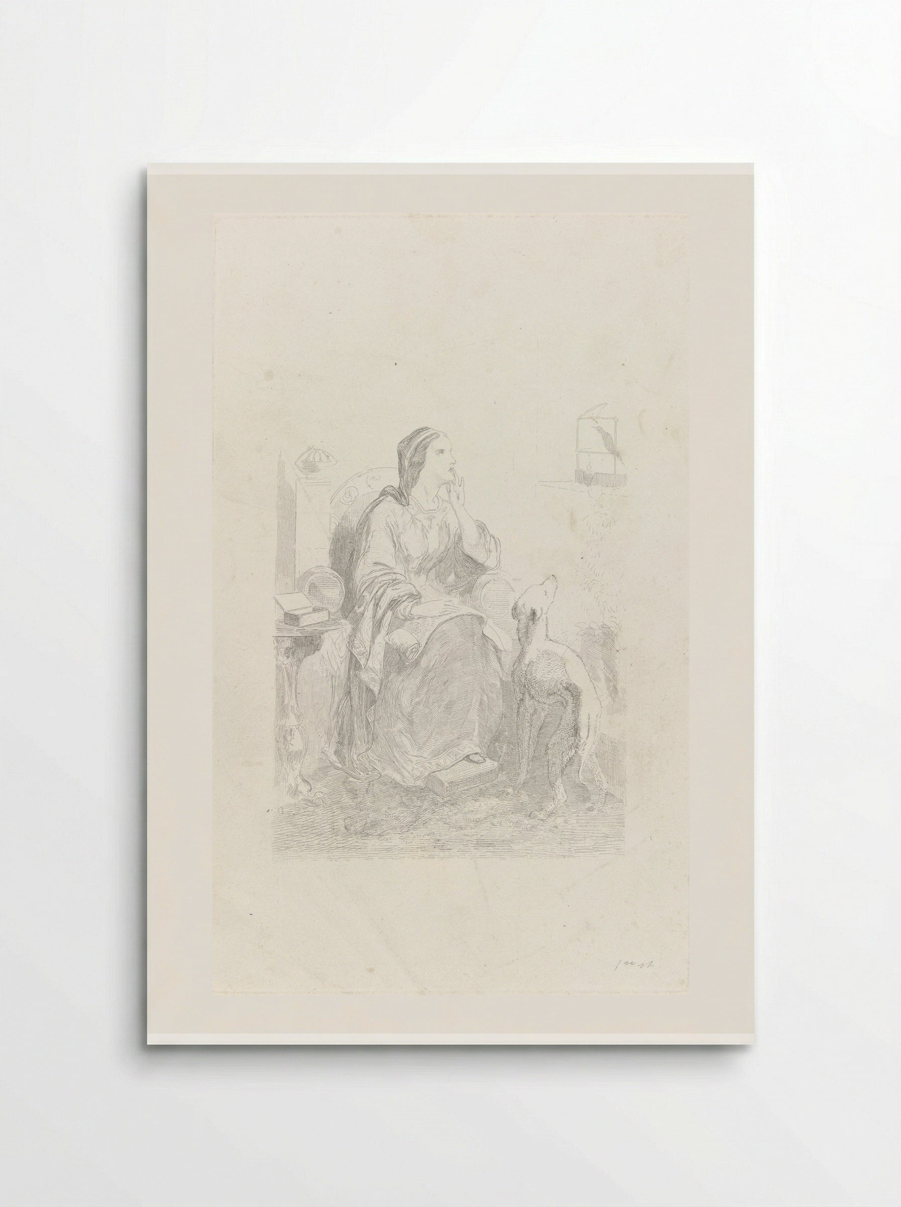 Helene kijkt door een venster - Charles Rochussen - Poster