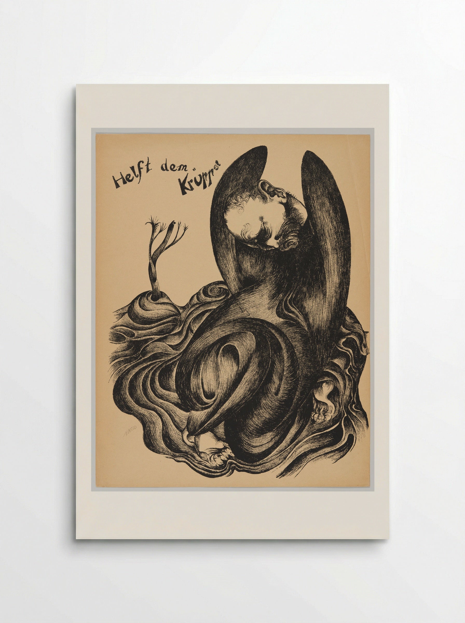 Helft dem Krüppel - Heinrich Hoerle - Poster