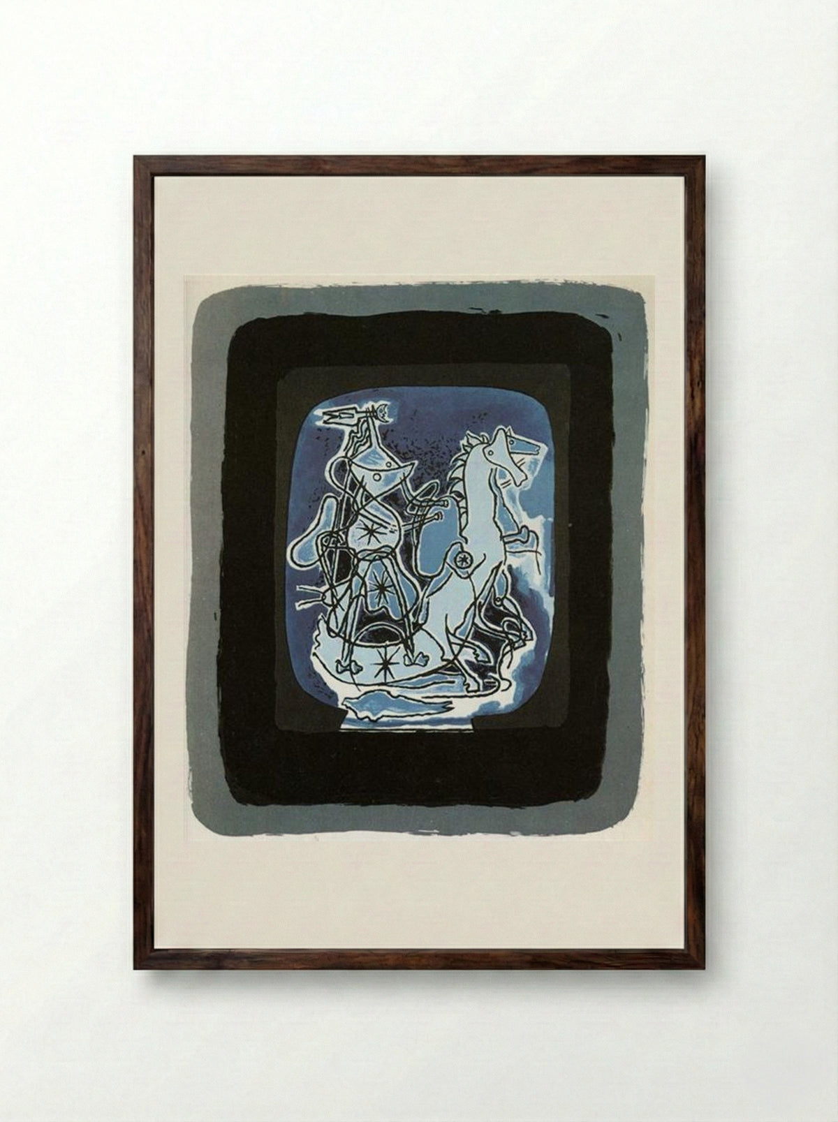 Helios V - Georges Braque - Framed Print Dark Wood