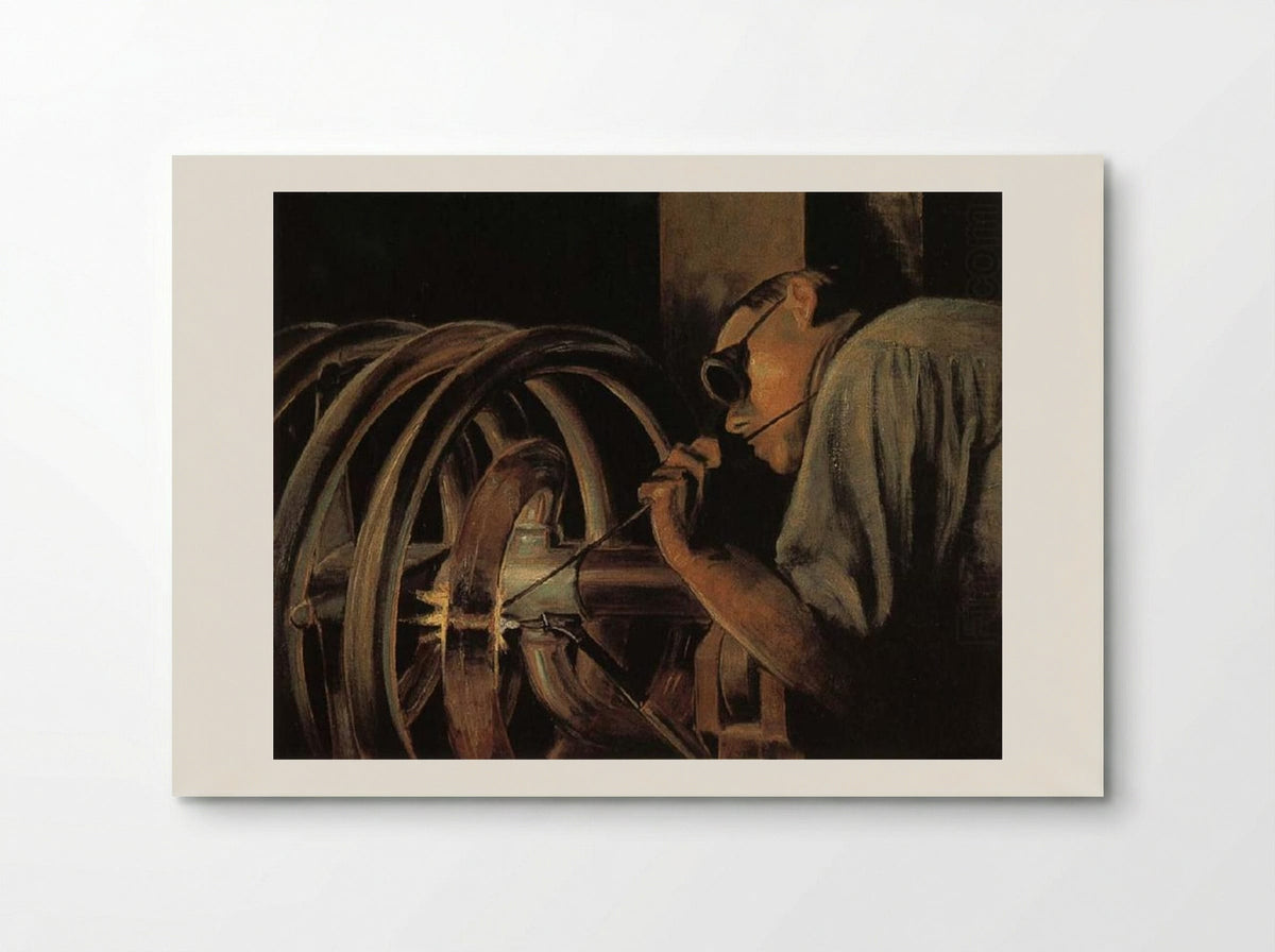 Helix Welder - Grant Wood - Poster