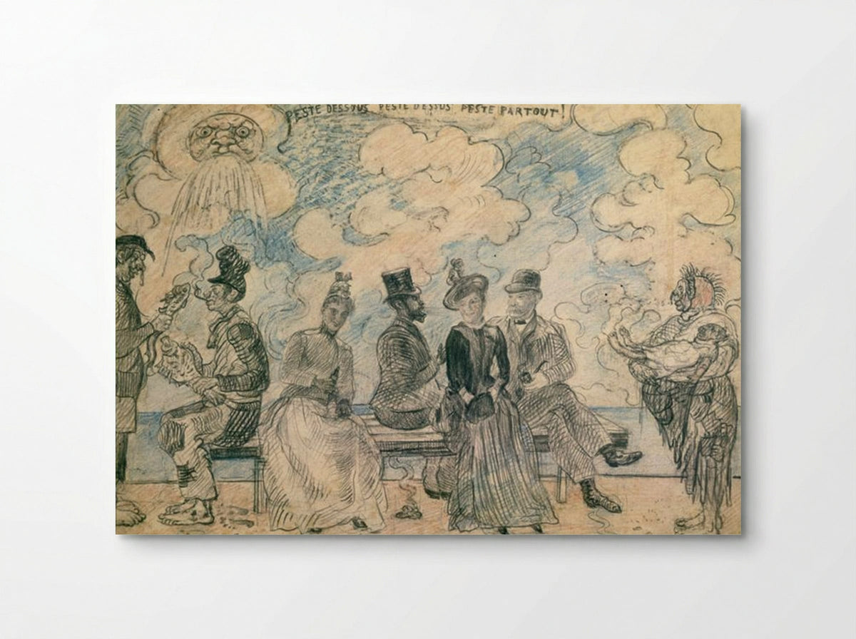 Hell Under, Hell Above, Hell All Around - James Ensor - Poster