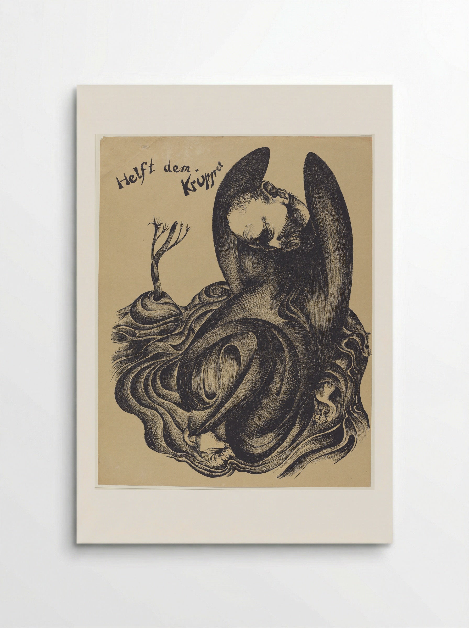 Help the Cripple - Heinrich Hoerle - Poster