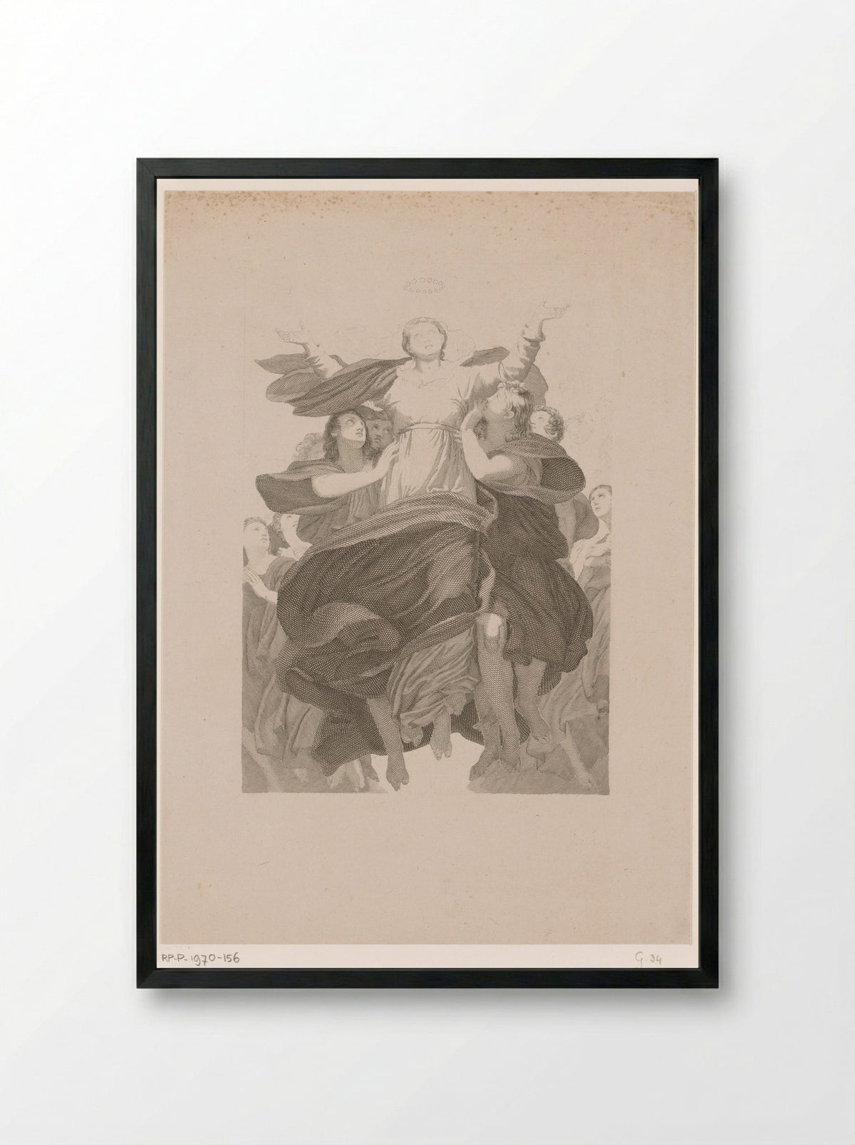 Hemelvaart van Maria - Jean Bosq - Framed Print Black