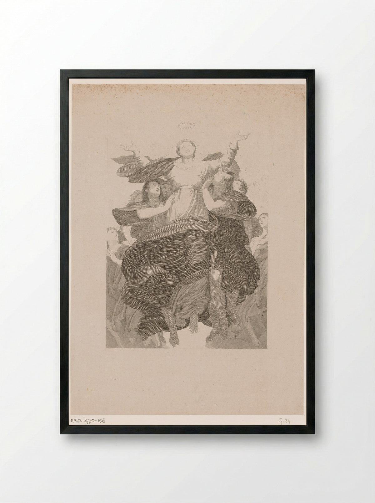 Hemelvaart van Maria - Jean Bosq - Framed Print Black