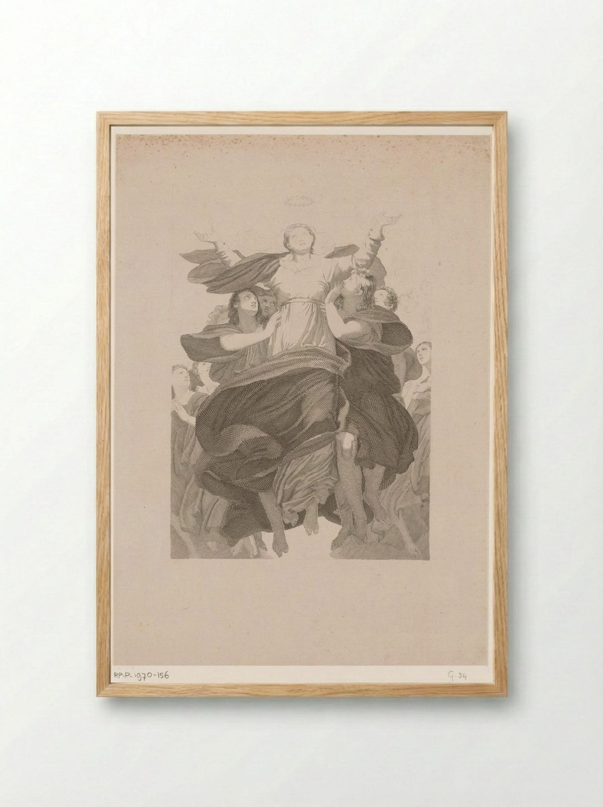 Hemelvaart van Maria - Jean Bosq - Framed Print Wood