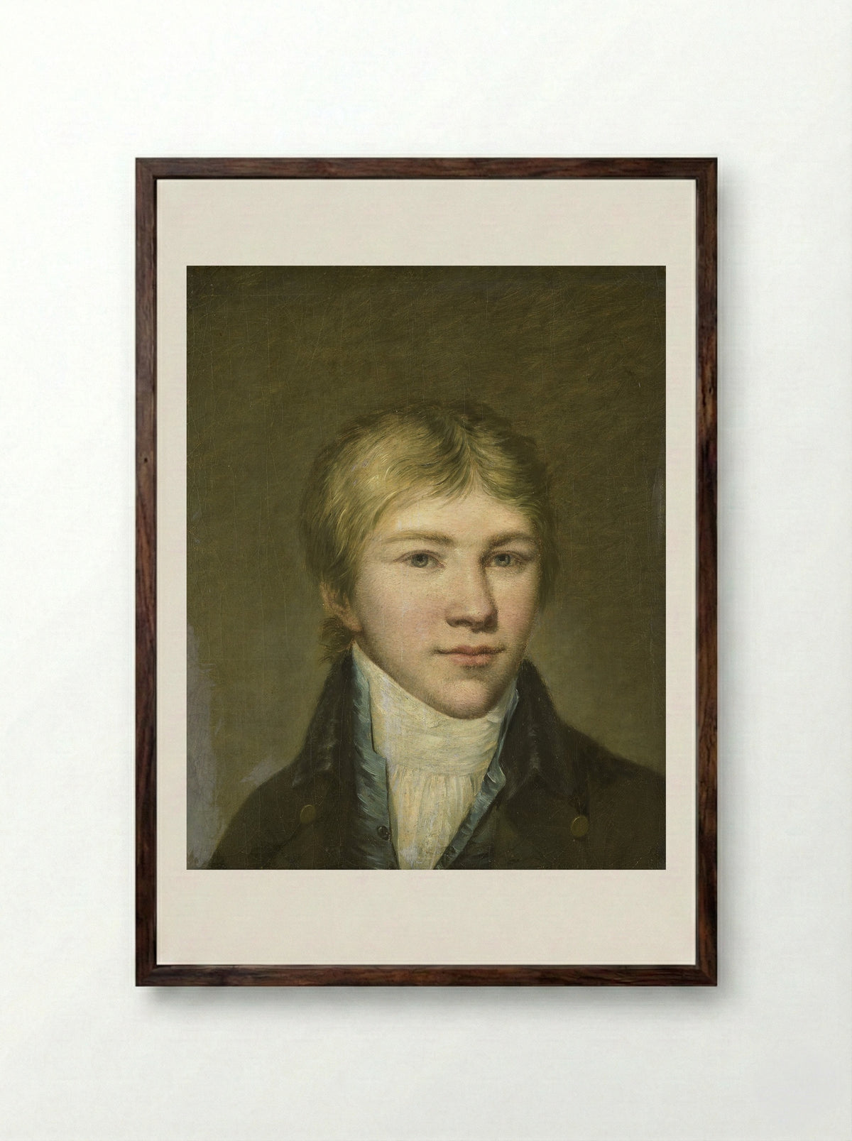 Hendrik Arend van den Brink at Seventeen - Benjamin Wolff - Framed Print Dark Wood