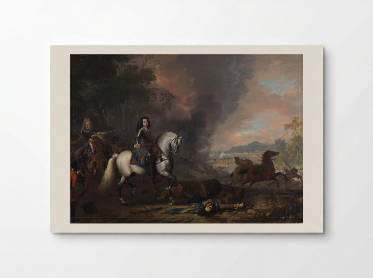 Hendrik Casimir II, Prince of Nassau-Dietz, at a Battle - Jan van Huchtenburg - Poster