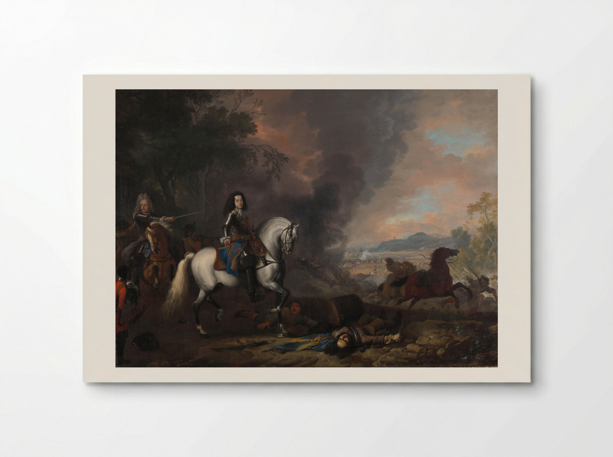 Hendrik Casimir II, Prince of Nassau-Dietz, at a Battle - Jan van Huchtenburg - Poster