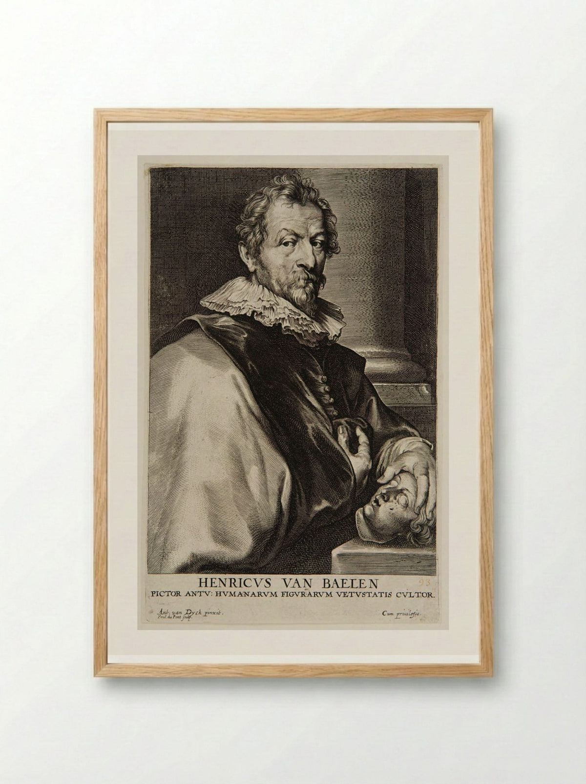 Hendrik van Balen - Paulus Pontius - Framed Print Wood