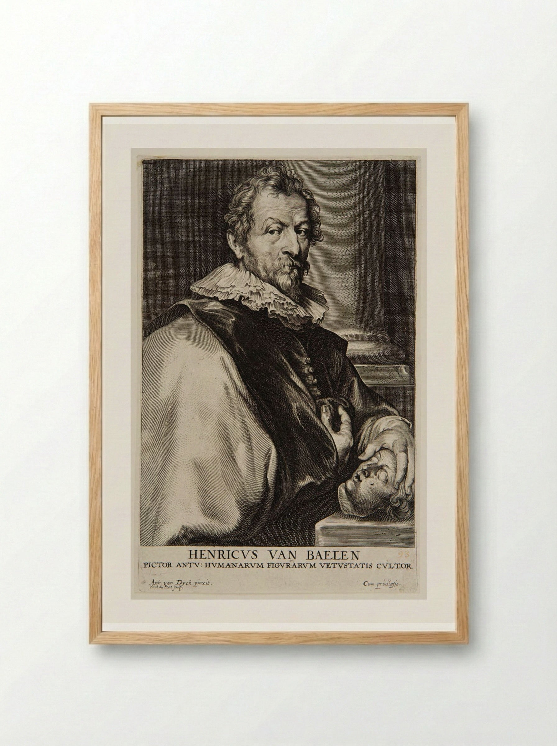 Hendrik van Balen - Paulus Pontius - Framed Print Wood