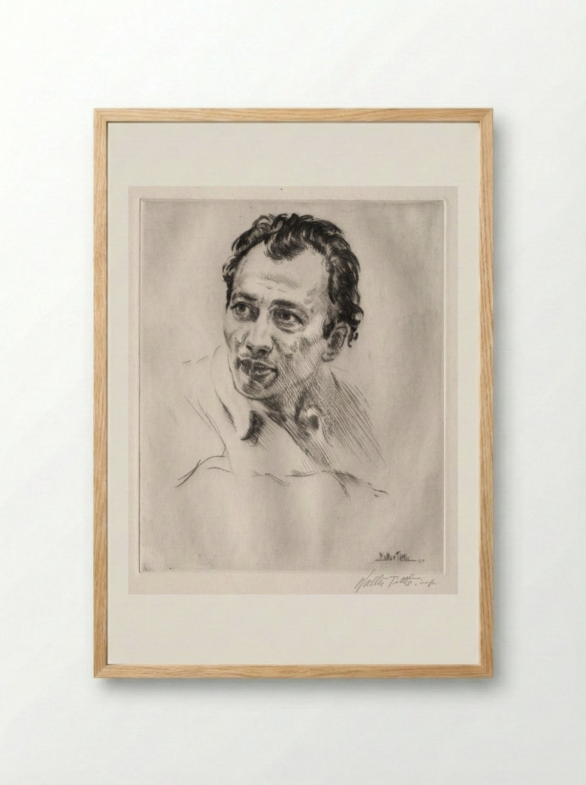 Henri Caro-Delvaille, No. 2 - Walter Tittle - Framed Print Wood