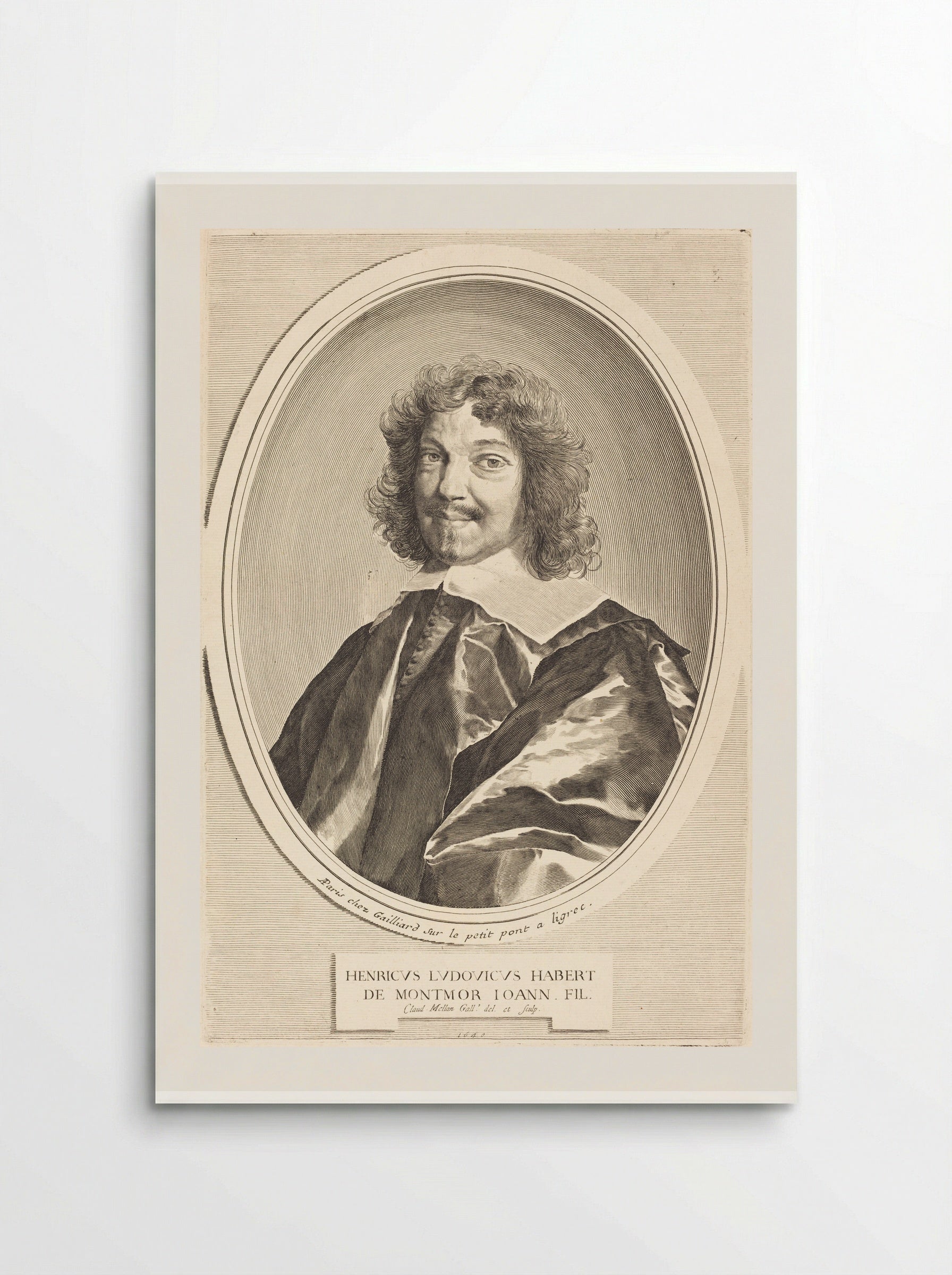 Henri-Louis Habert de Montmor - Claude Mellan - Poster