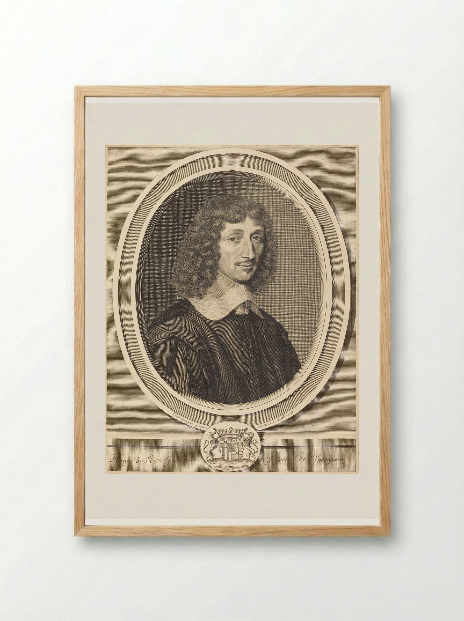 Henri de Guénégaud - Robert Nanteuil - Framed Print Wood
