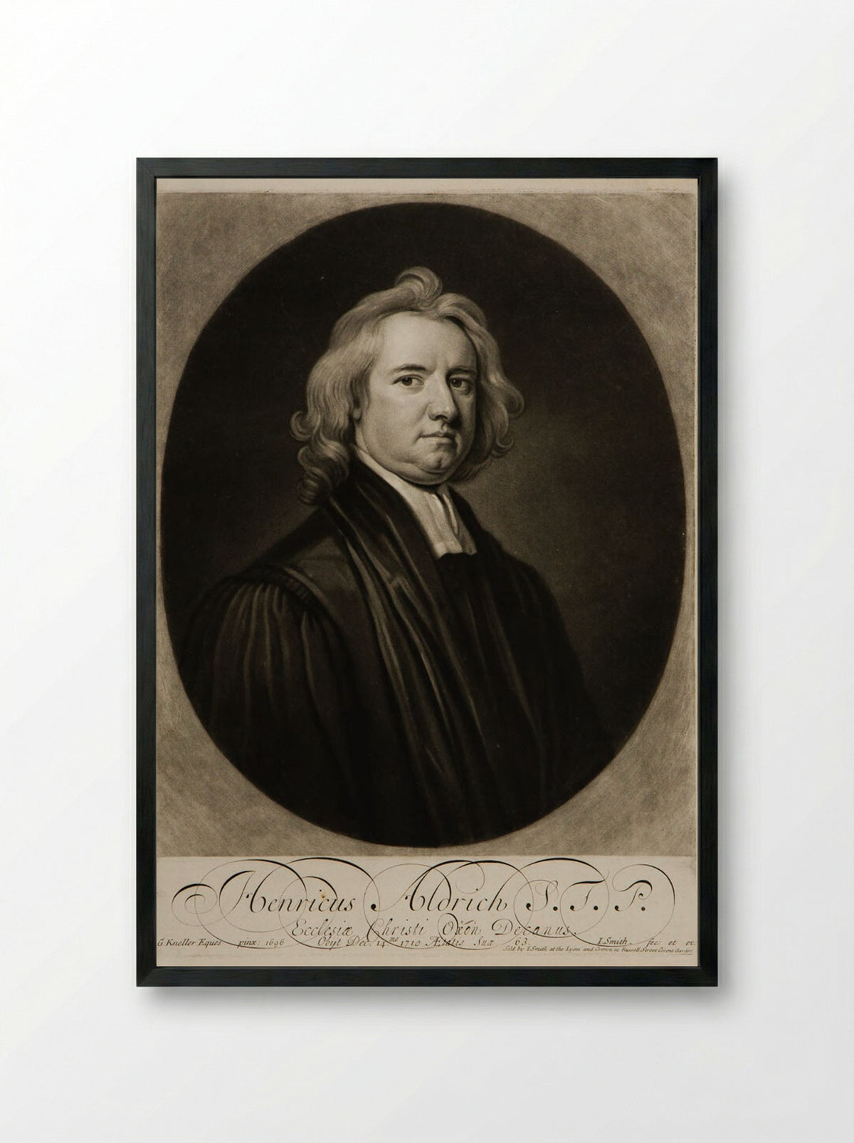 Henricus Aldrich - John Smith - Framed Print Black