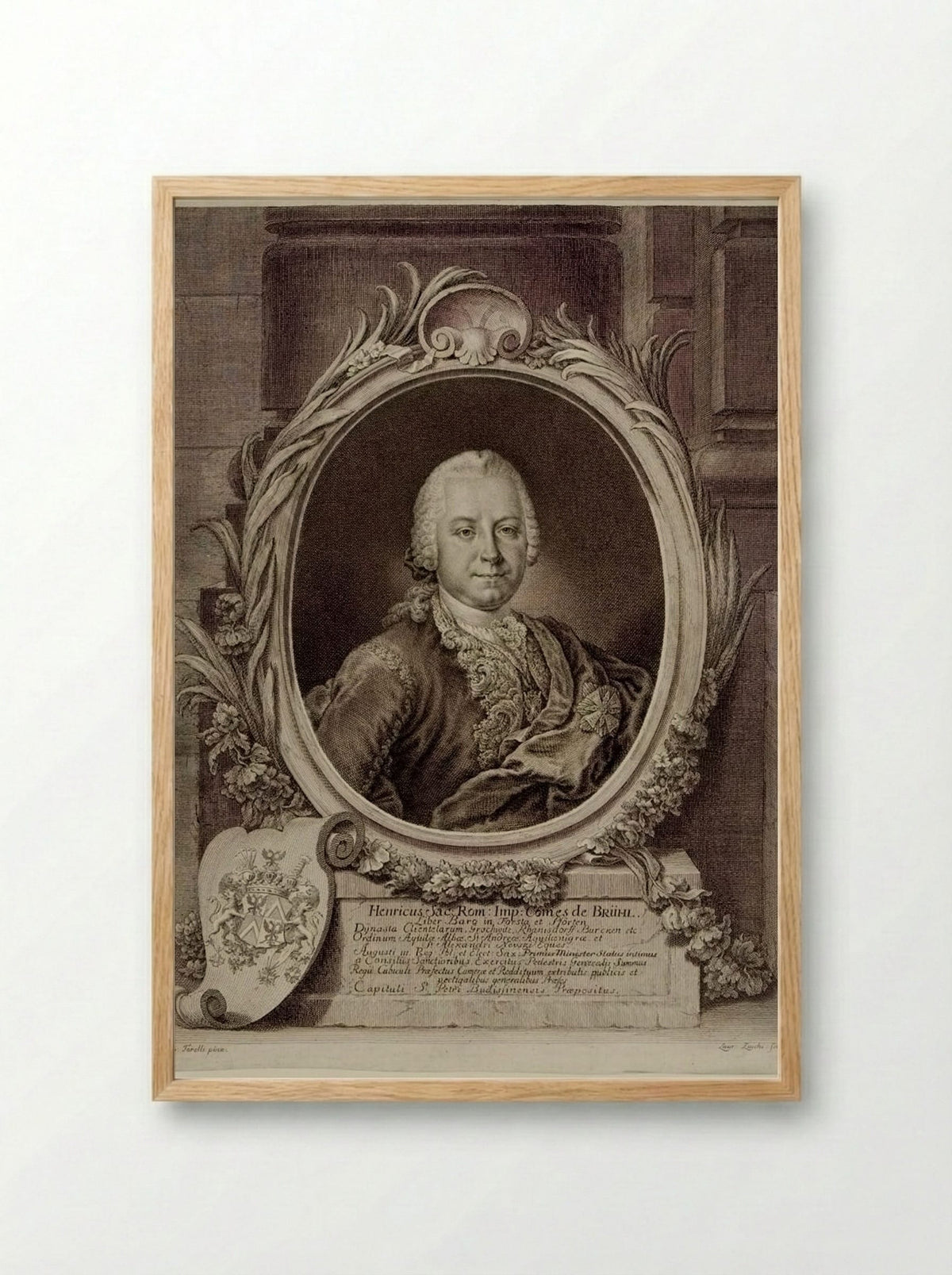 Henricus comes de Brühl - Lorenzo Zucchi - Framed Print Wood