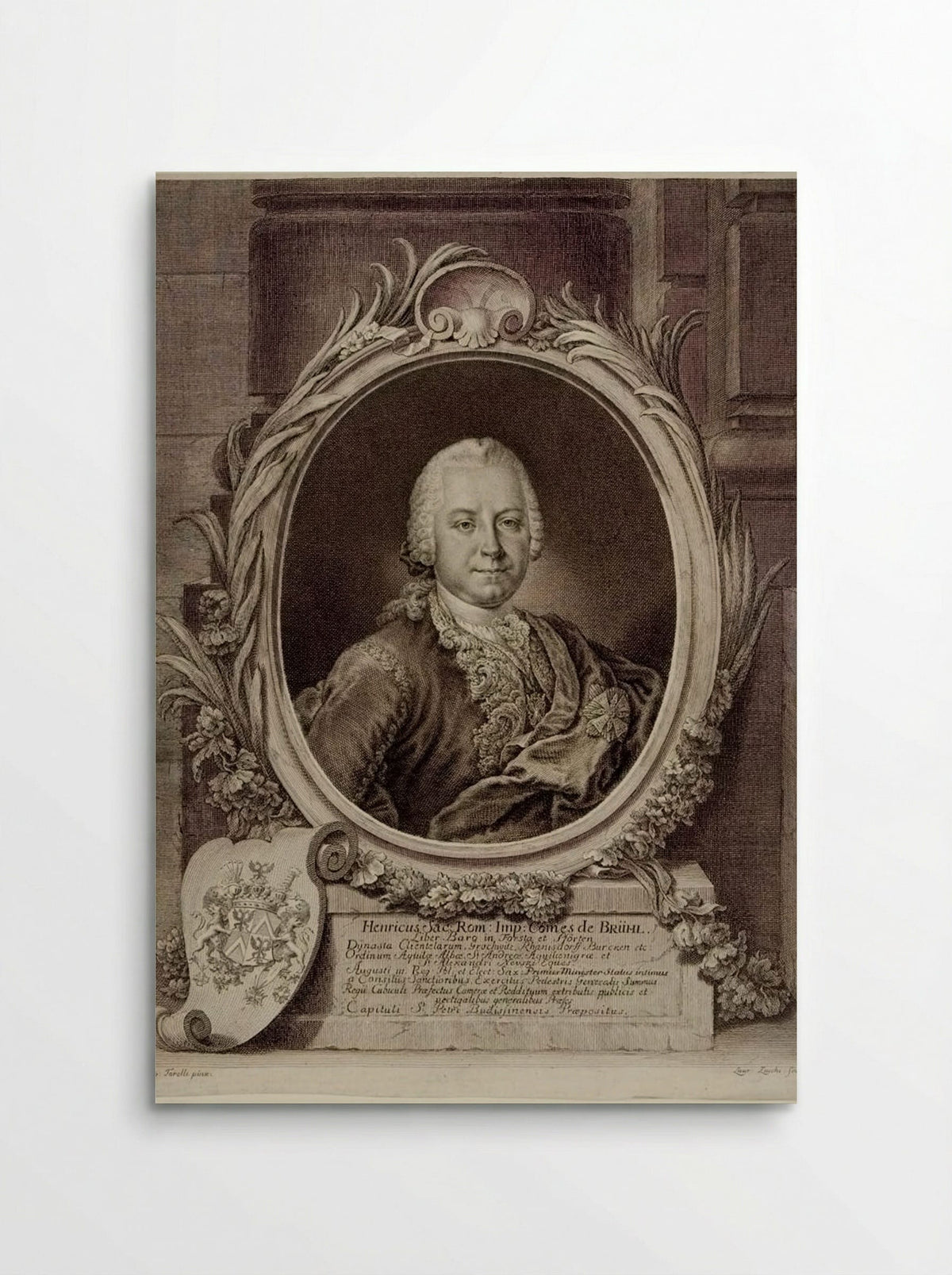 Henricus comes de Brühl - Lorenzo Zucchi - Poster