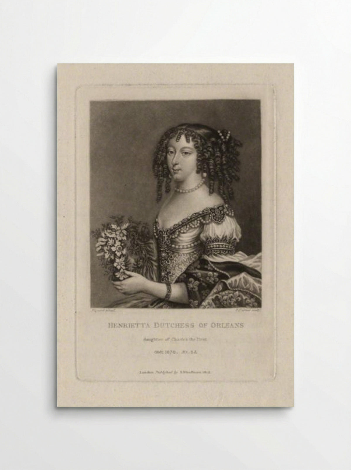 Henrietta Anne, Duchess of Orleans - Charles Turner - Poster