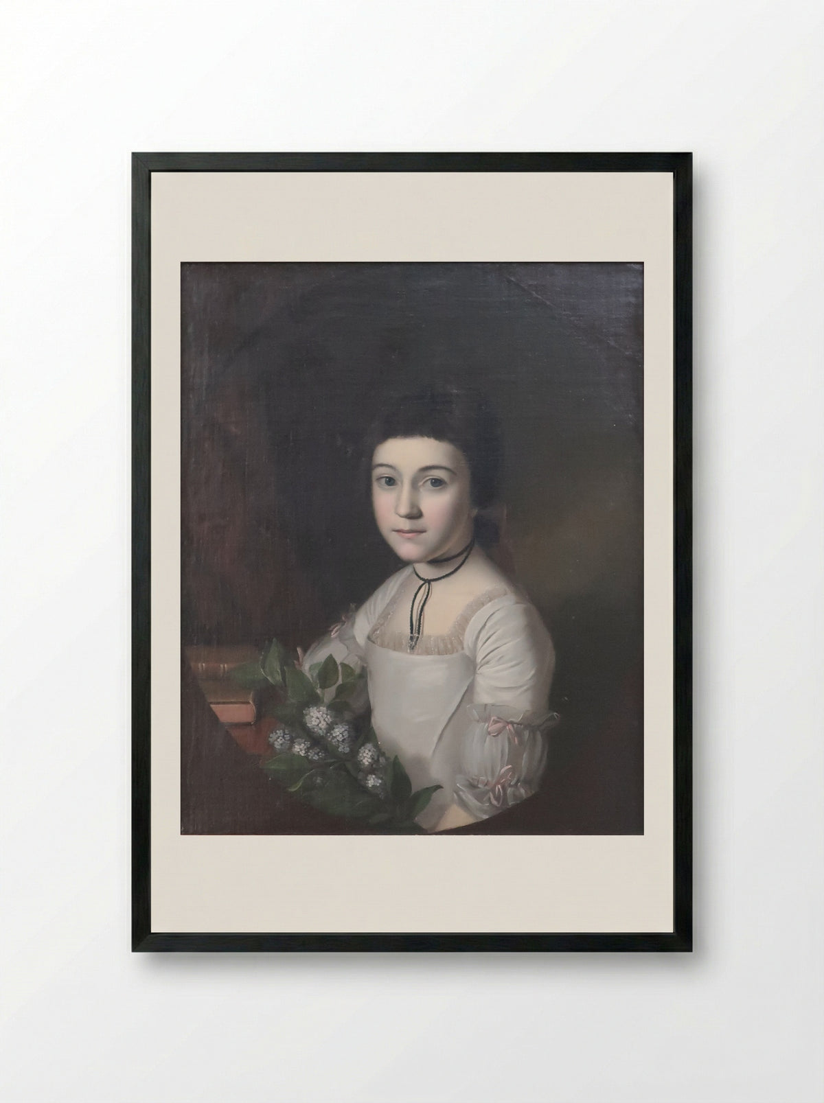 Henrietta Maria Bordley - Charles Willson Peale - Framed Print Black