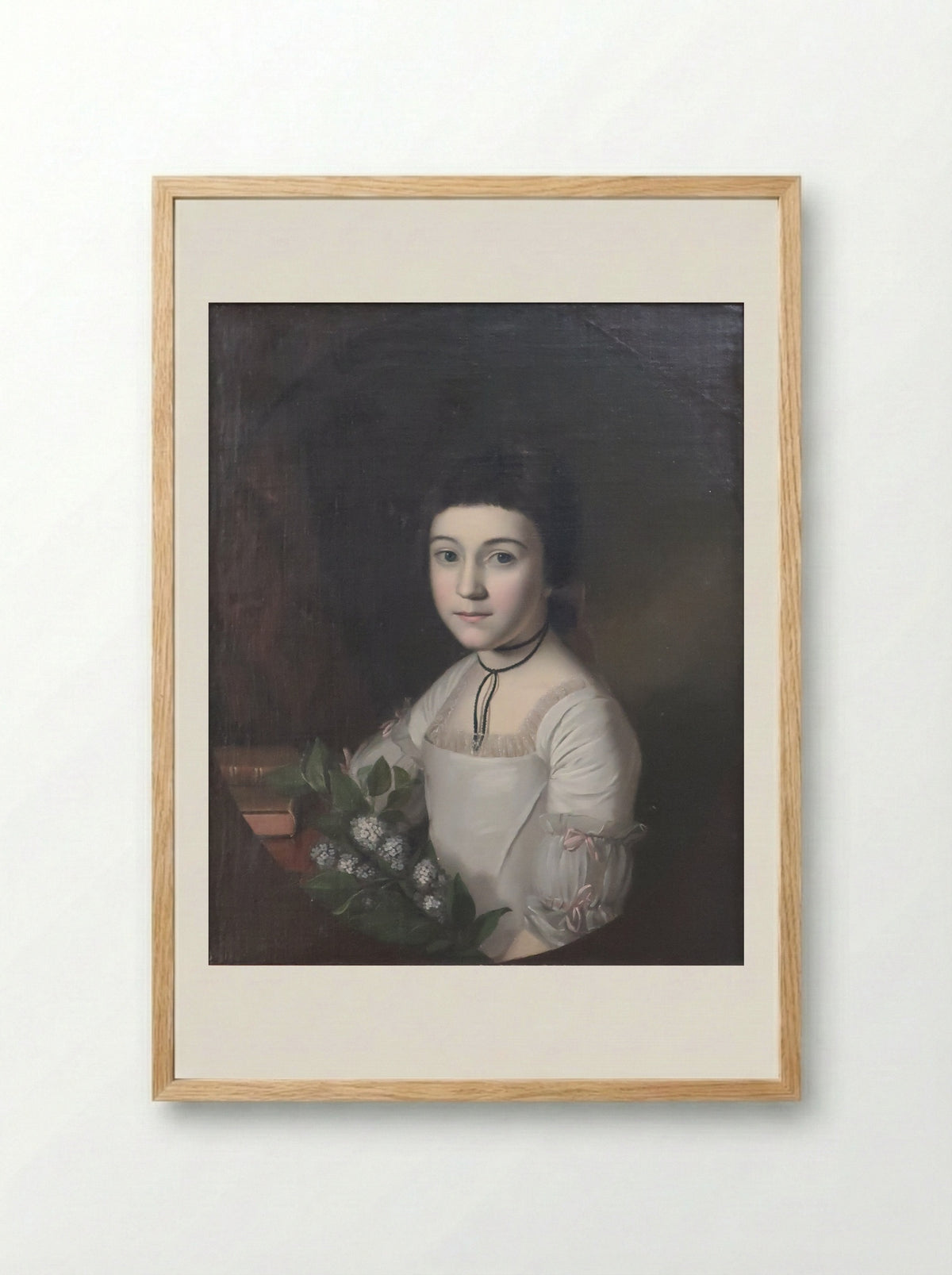 Henrietta Maria Bordley - Charles Willson Peale - Framed Print Wood