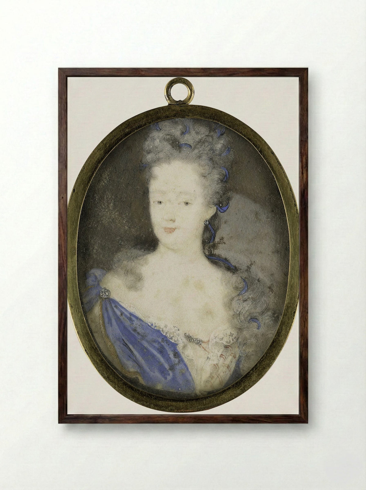 Henriette Amalia van Anhalt-Dessau - Marie Duchatel - Framed Print Dark Wood