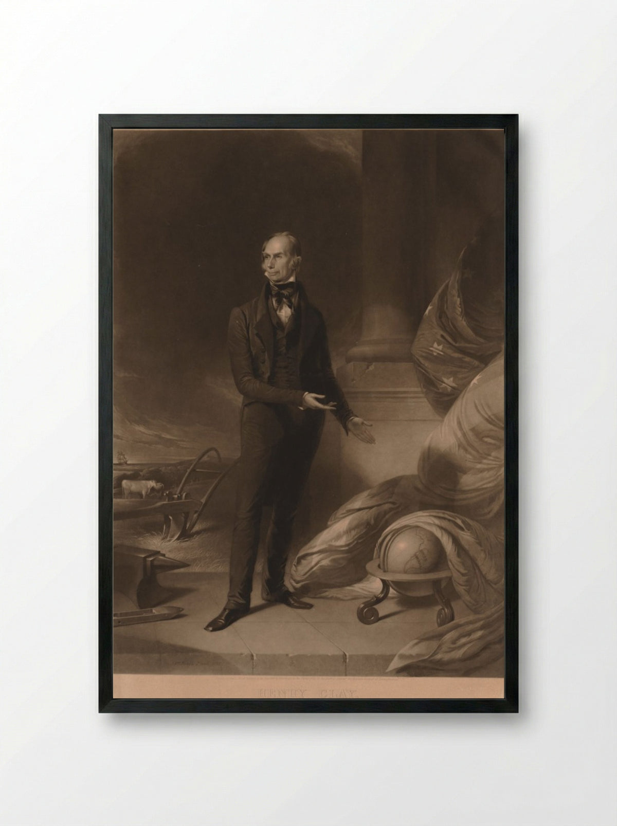 Henry Clay - William Sartain - Framed Print Black