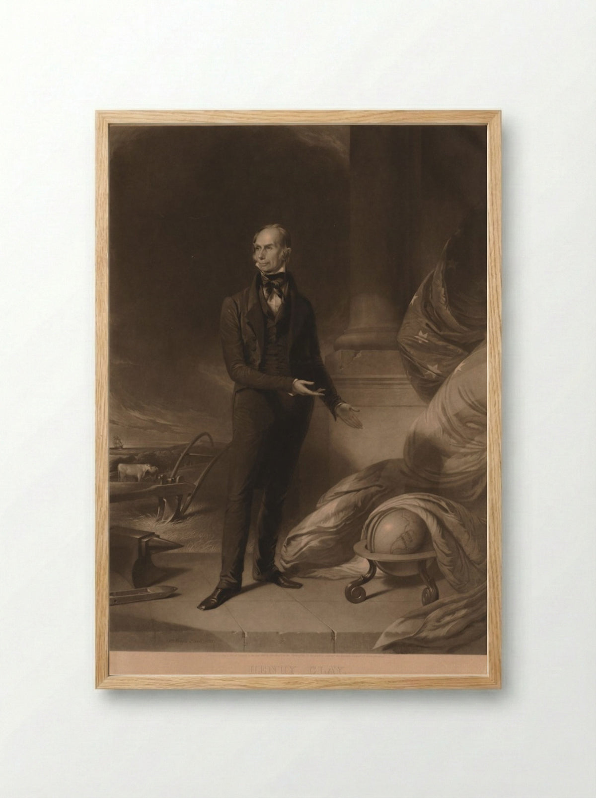 Henry Clay - William Sartain - Framed Print Wood