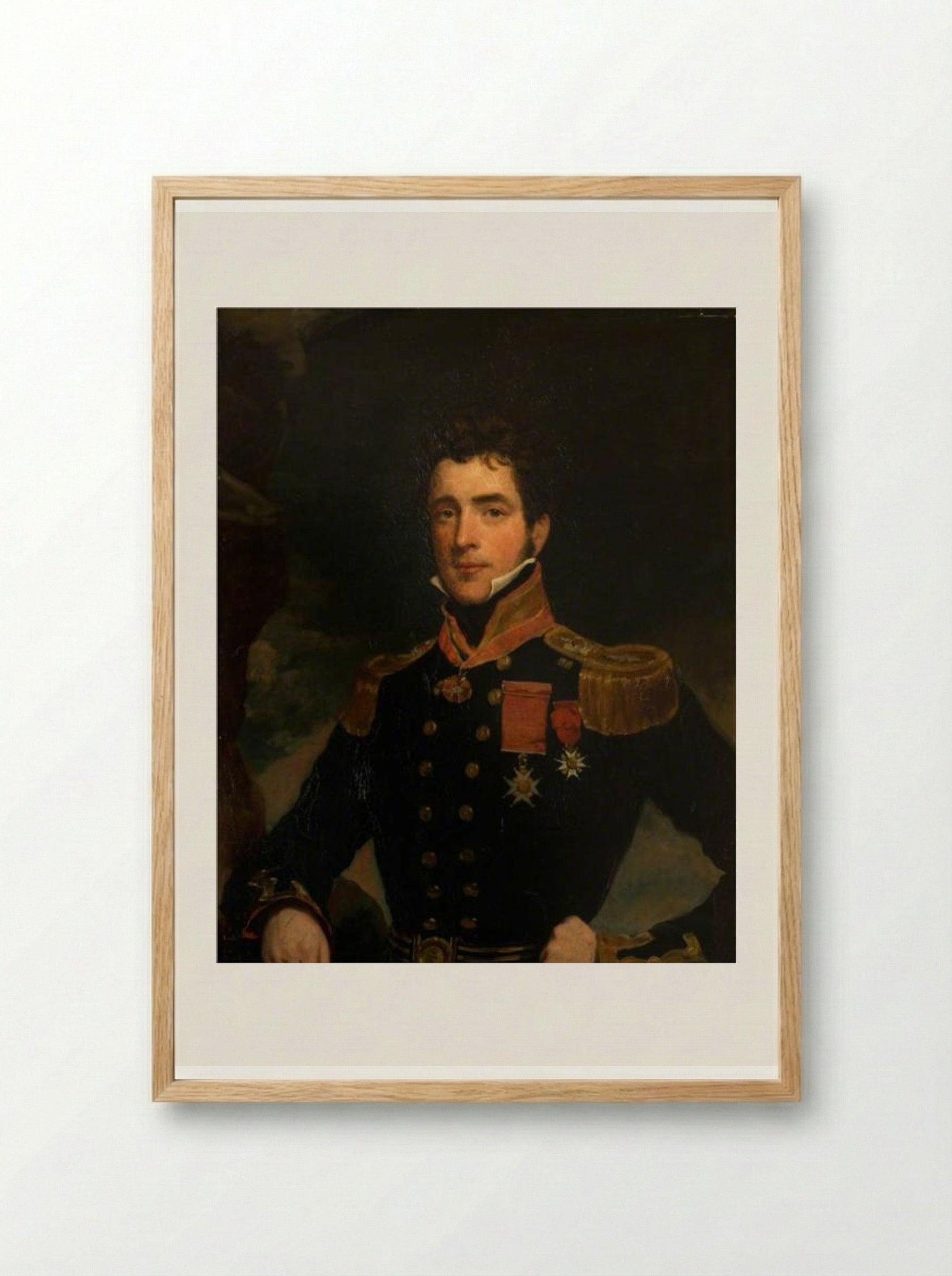 Henry John, Viscount Ingestre - John Jackson - Framed Print Wood