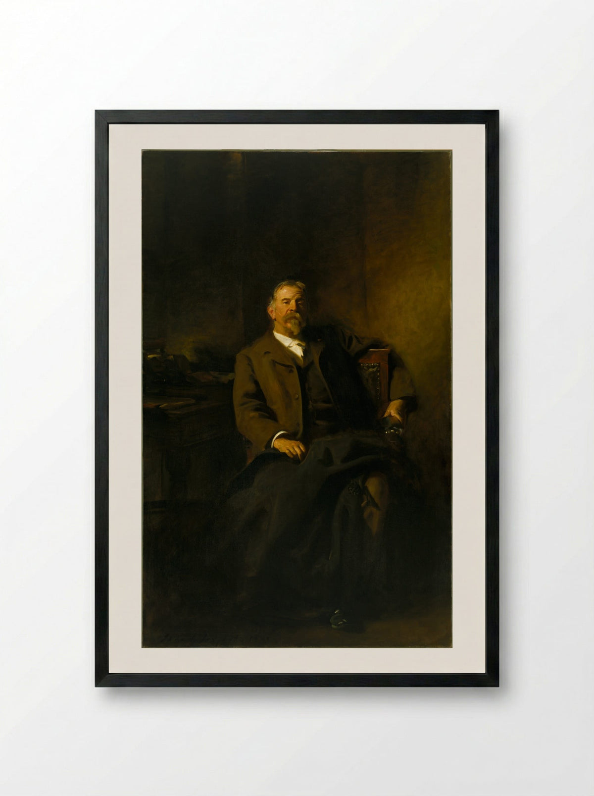 Henry Lee Higginson - John Singer Sargent - Framed Print Black