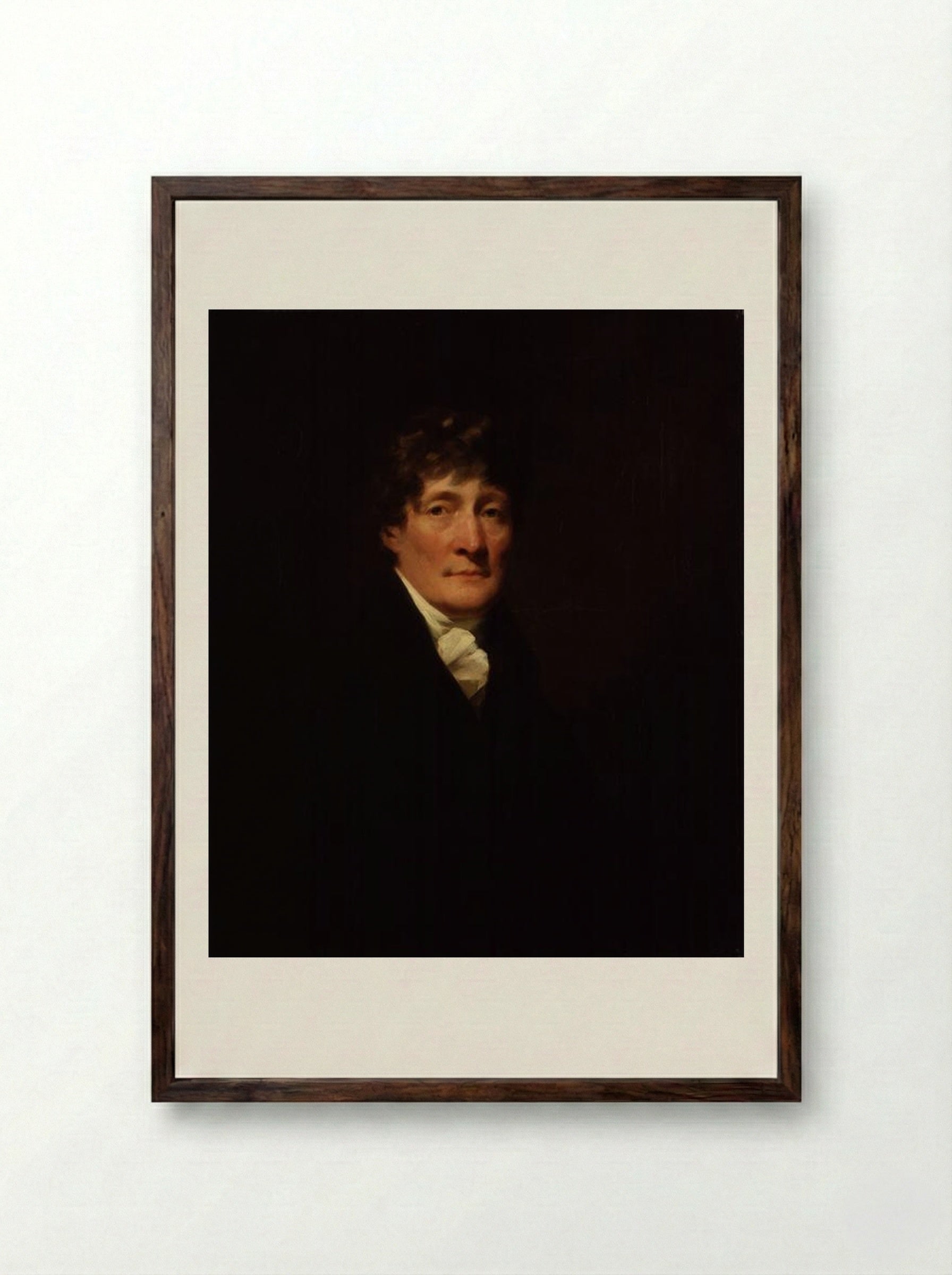 Henry Mackenzie - Sir Henry Raeburn - Framed Print Dark Wood