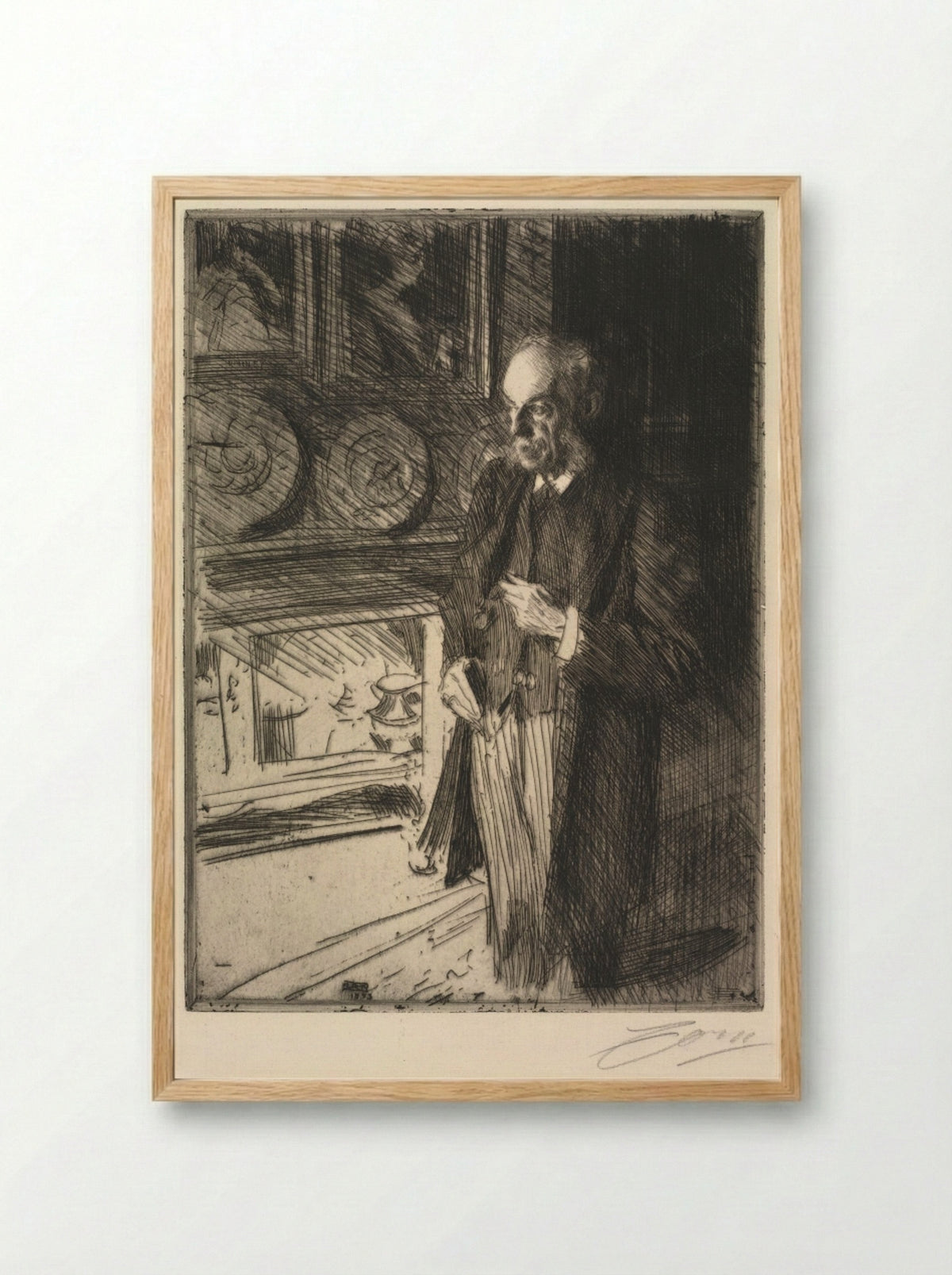 Henry Marquand - Anders Zorn - Framed Print Wood