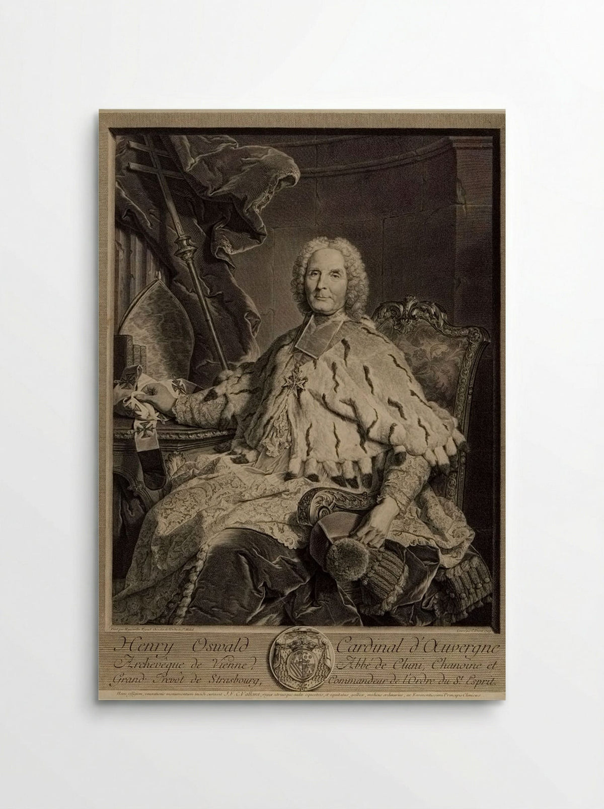 Henry Oswald, Cardinal of Auvergne - Claude Drevet - Poster