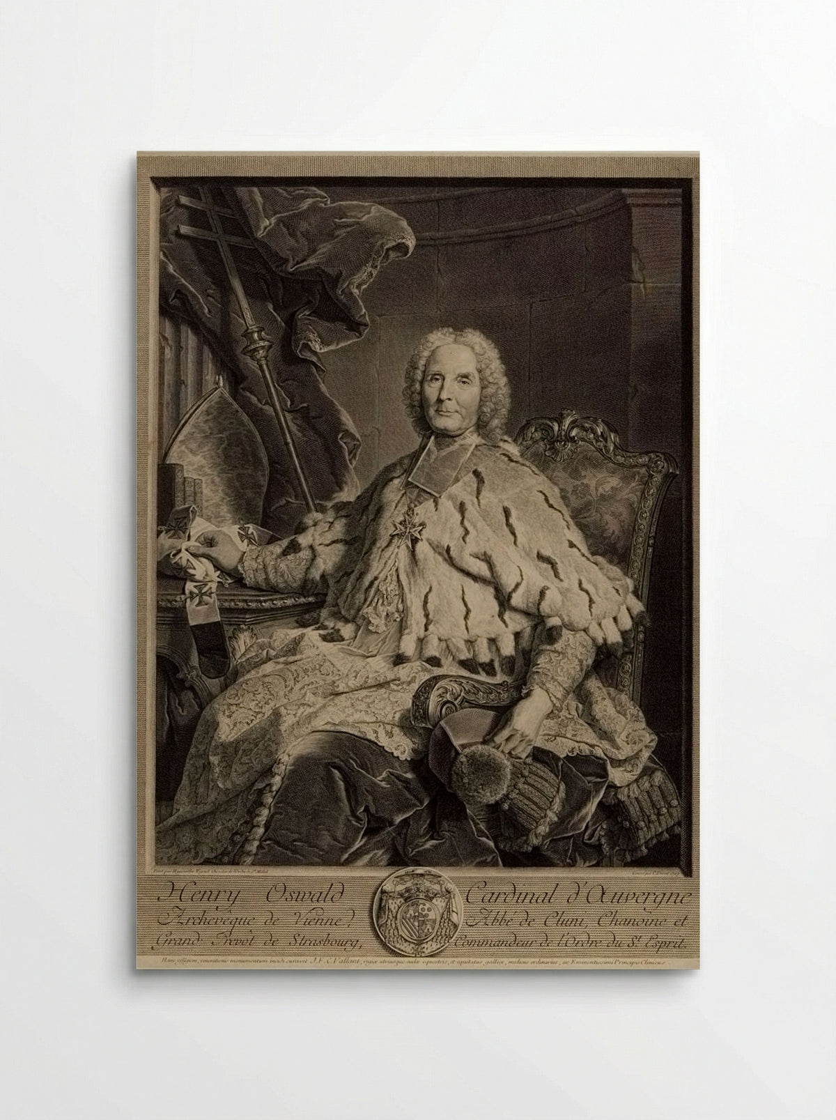Henry Oswald, Cardinal of Auvergne - Claude Drevet - Poster