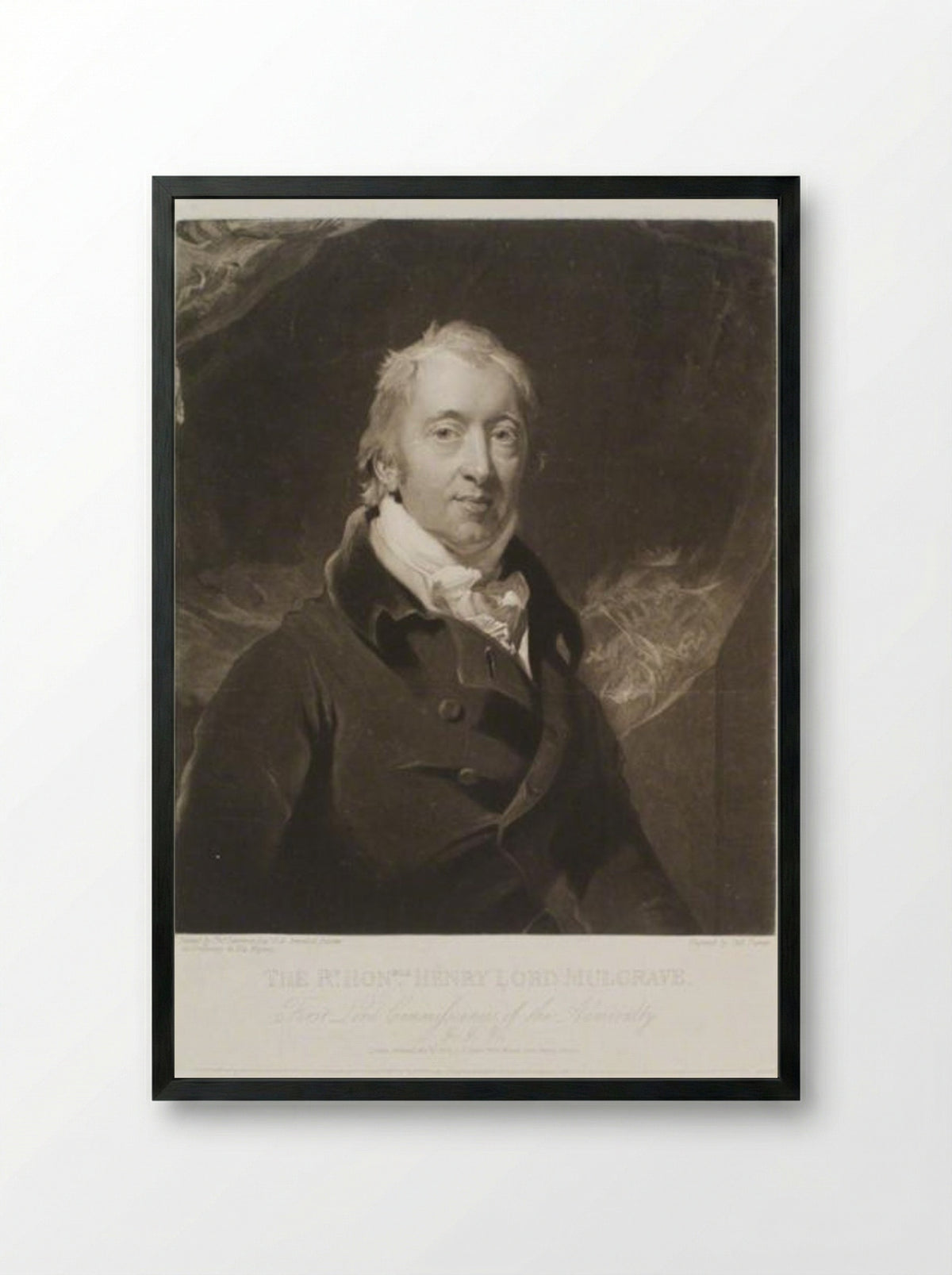 Henry Phipps, 1st Earl of Mulgrave - Charles Turner - Framed Print Black