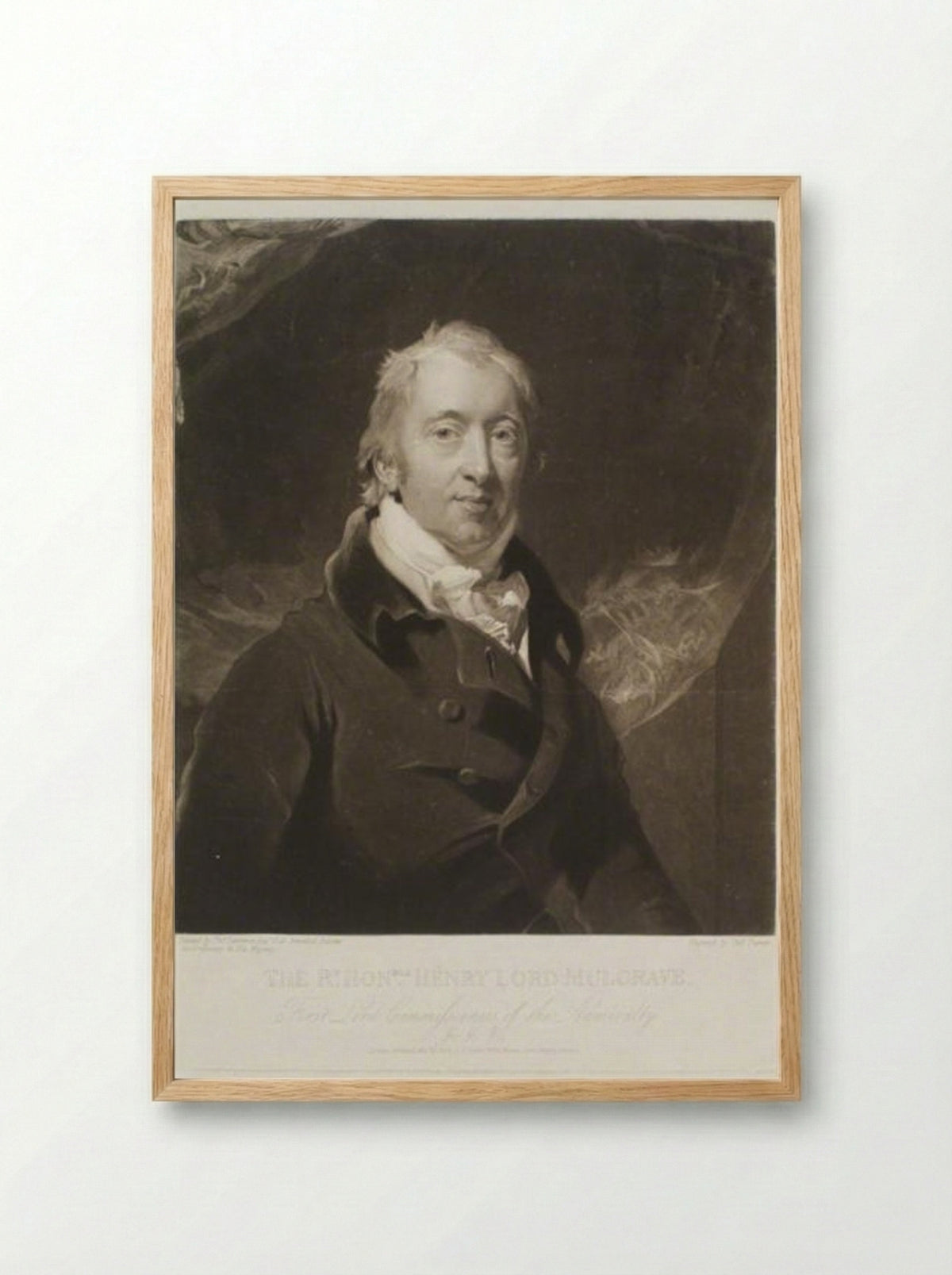 Henry Phipps, 1st Earl of Mulgrave - Charles Turner - Framed Print Wood