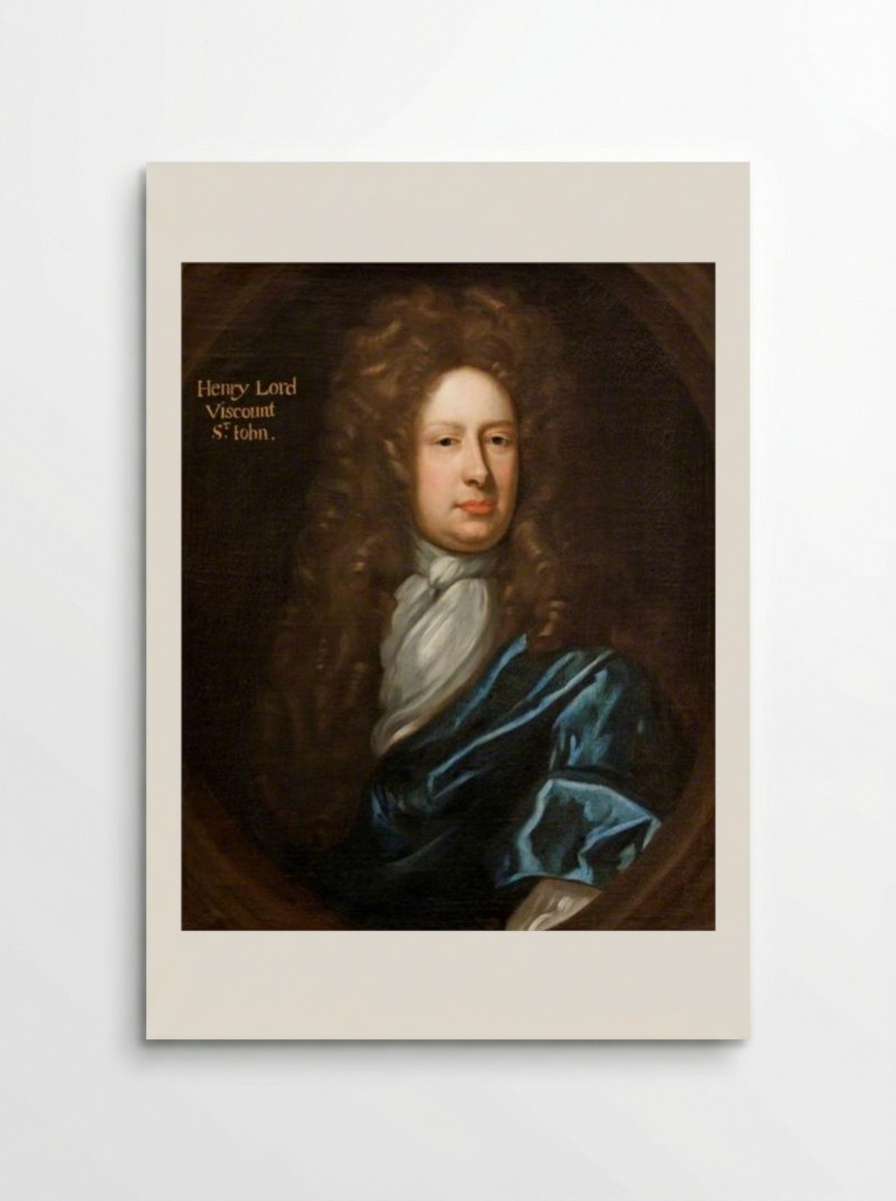 Henry St John, 1st Viscount St John - John Riley - Poster