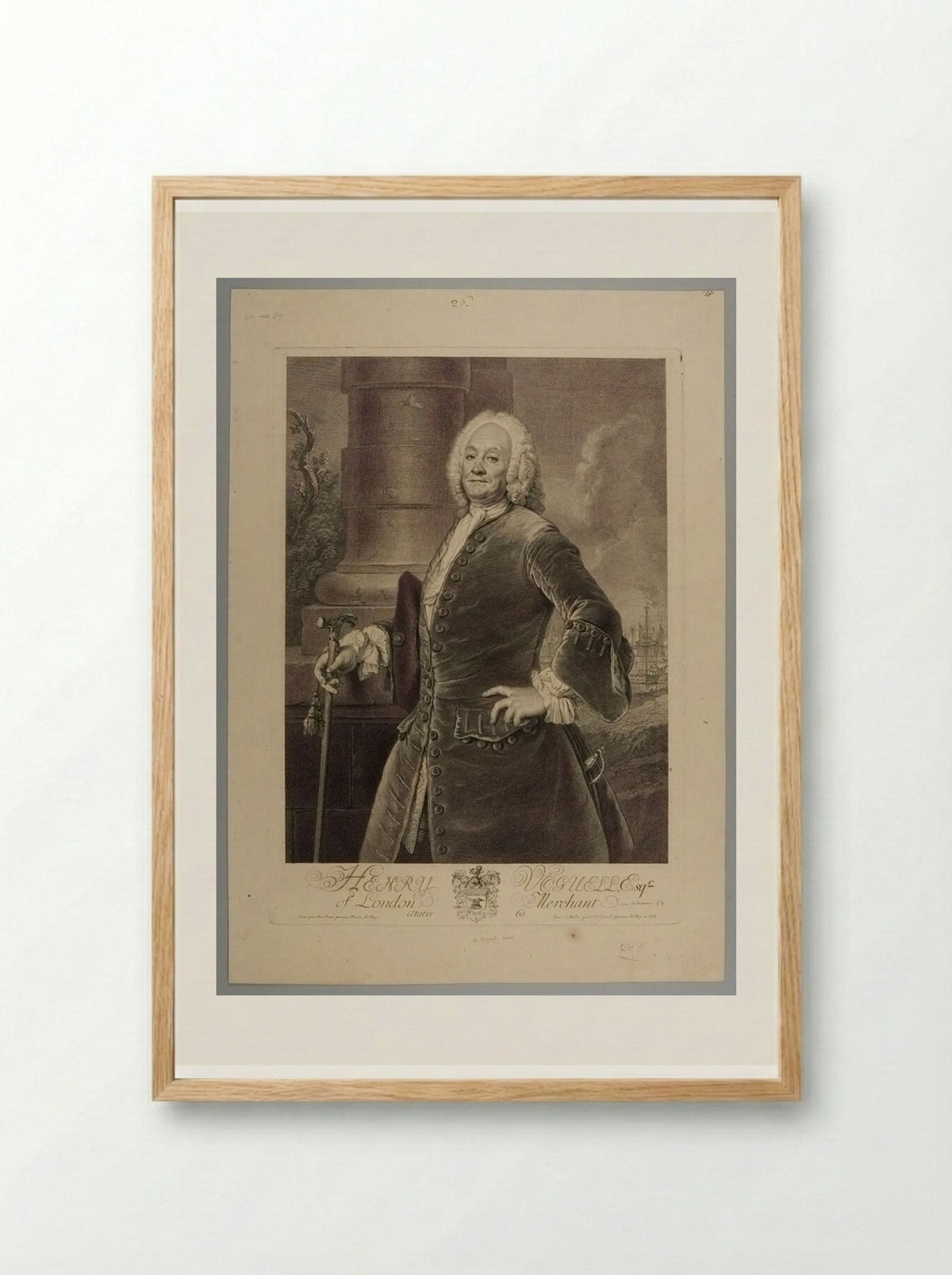 Henry Voguell - Georg Friedrich Schmidt - Framed Print Wood