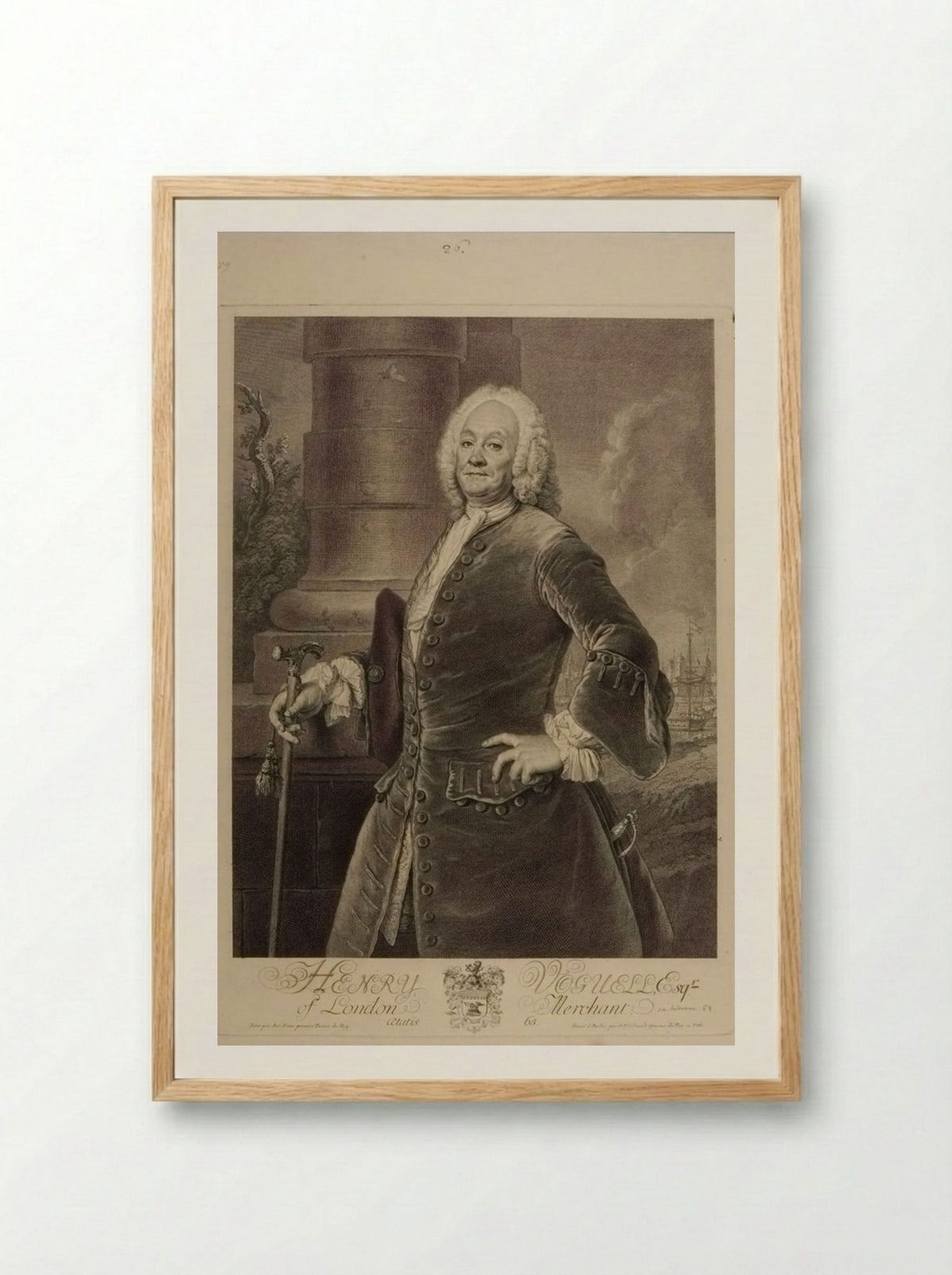 Henry Voguell - Georg Friedrich Schmidt - Framed Print Wood
