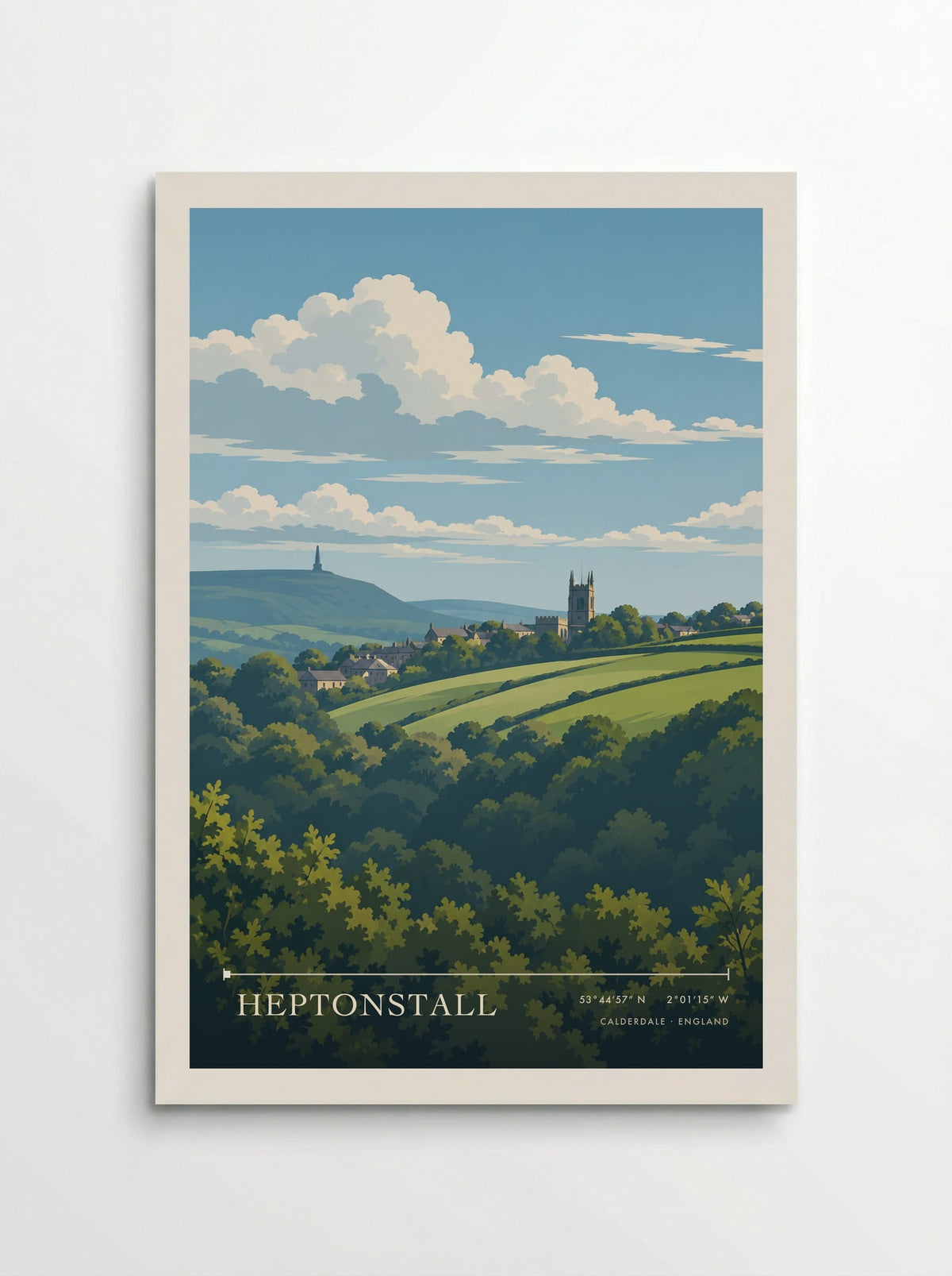 Heptonstall, Calderdale | Travel Poster - Poster
