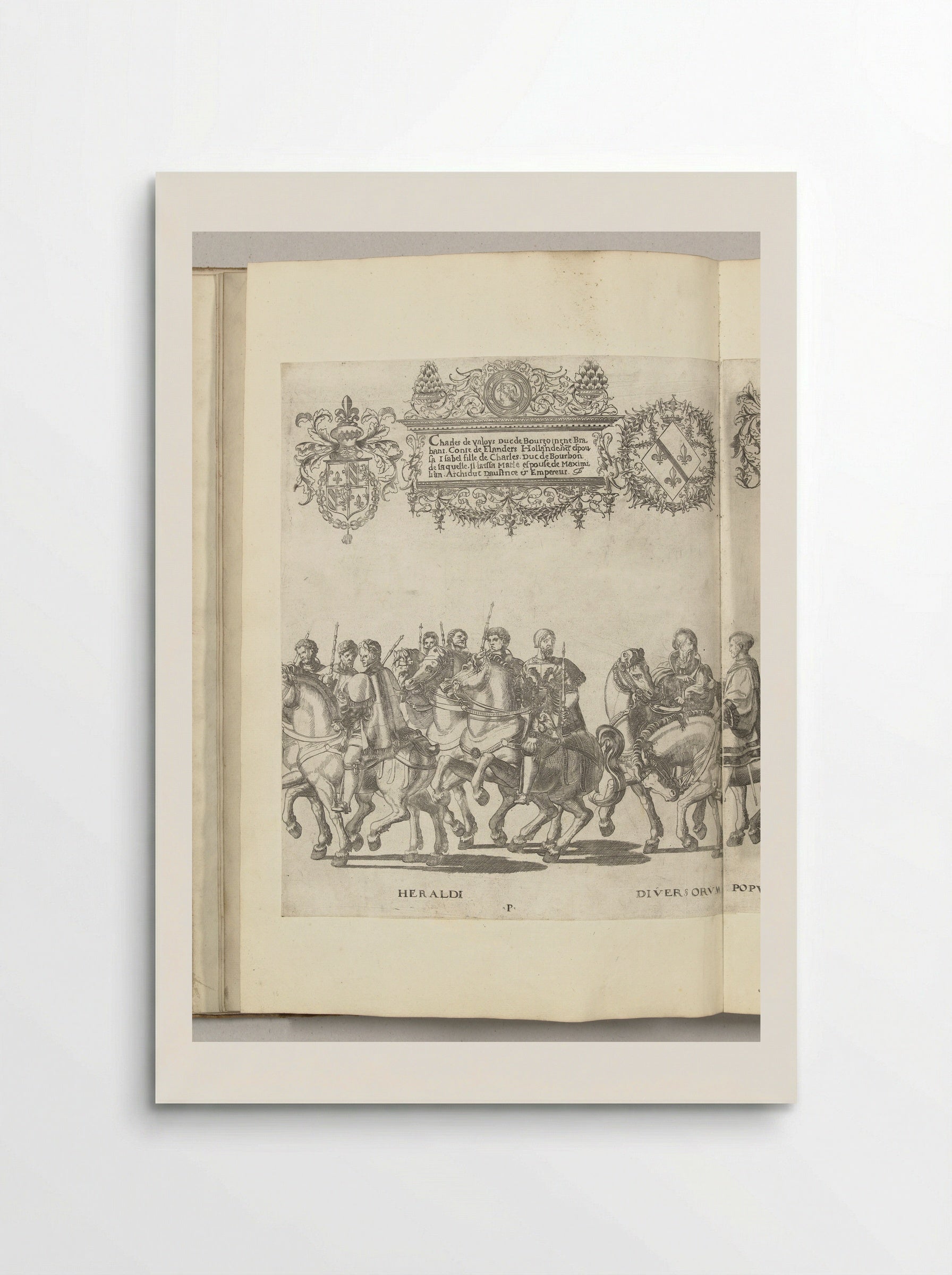 Herauten, plaat P - Nicolaas Hogenberg - Poster