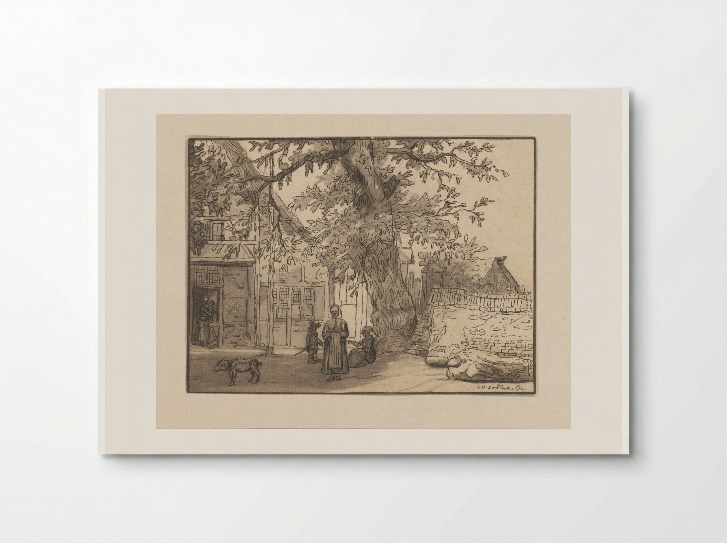 Herberg te Anrath - Cornelis Ploos van Amstel - Poster
