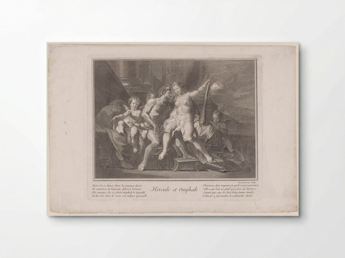 Hercule et Omphale - Pierre-Jacques Cazes - Poster