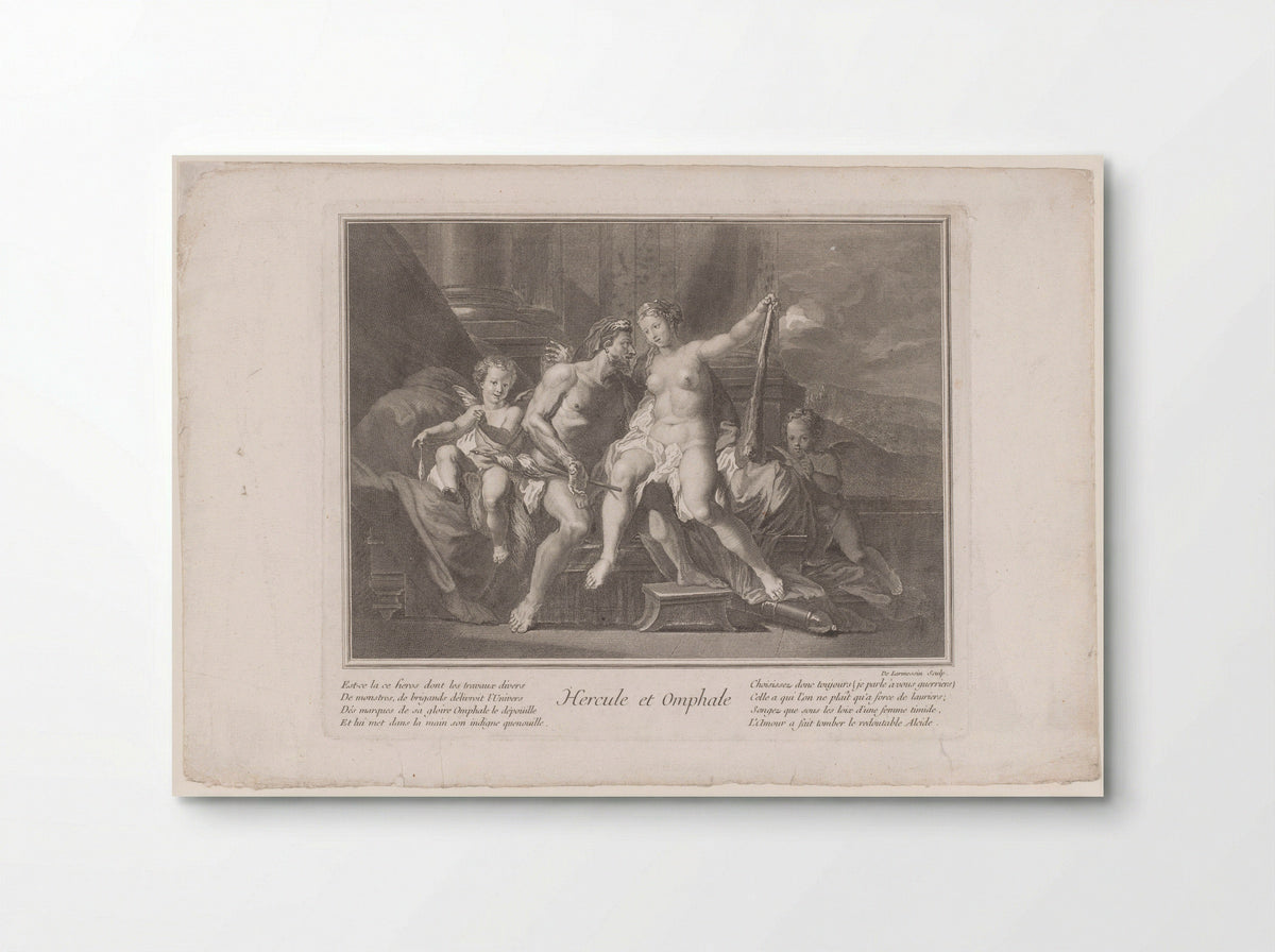Hercule et Omphale - Pierre-Jacques Cazes - Poster
