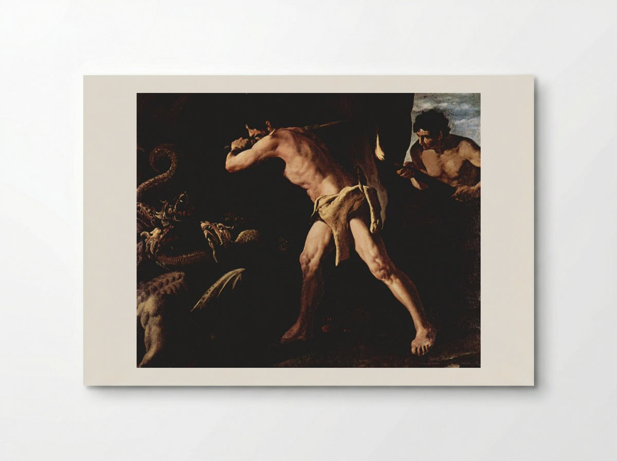 Hercules Fighting with the Lernaean Hydra - Francisco de Zurbarán - Poster