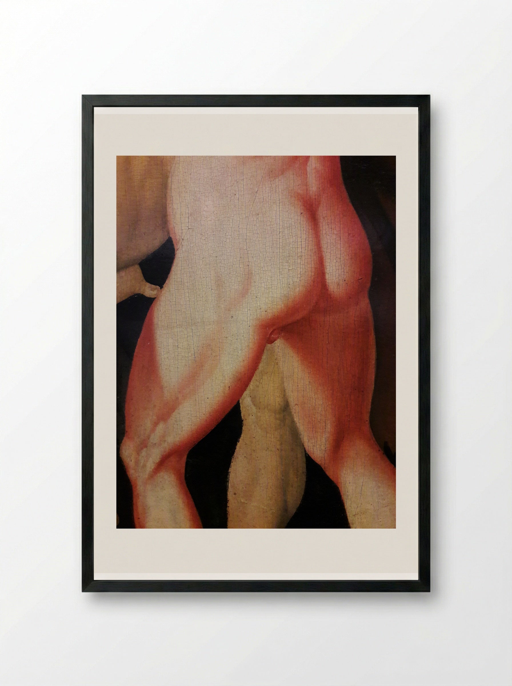 Hercules and Antaeus - Hans Baldung Grien - Framed Print Black
