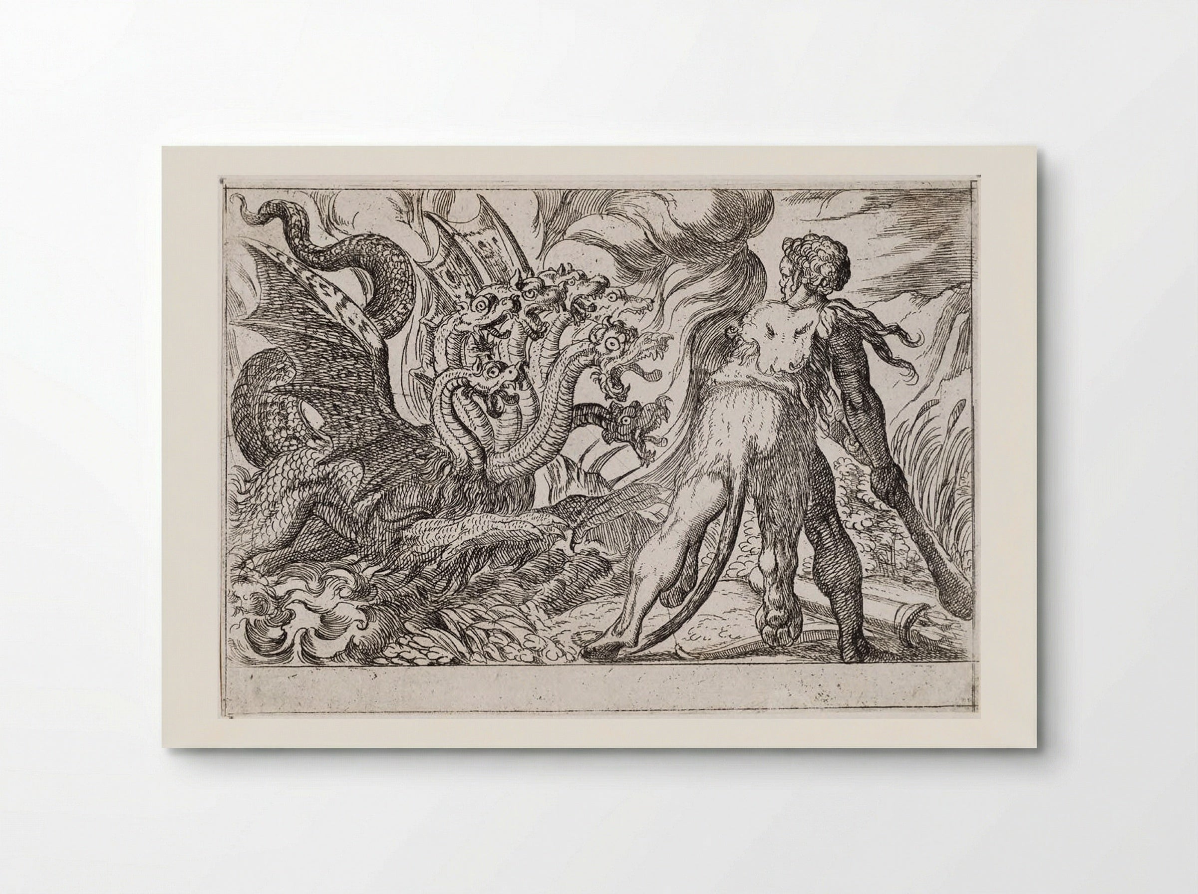 Hercules and the Hydra of Lerna - Antonio Tempesta - Poster