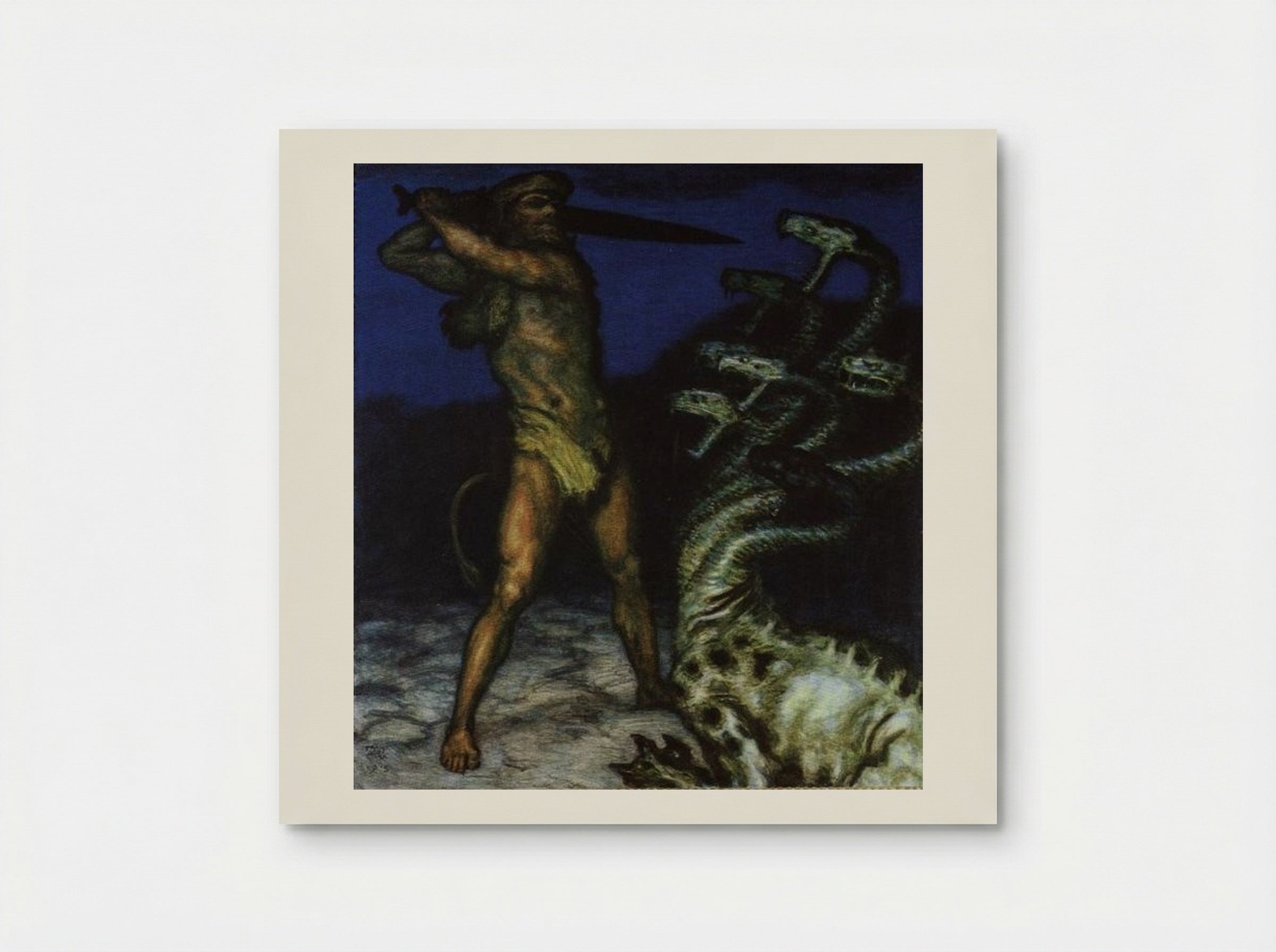 Hercules and the Hydra - Franz von Stuck - Poster