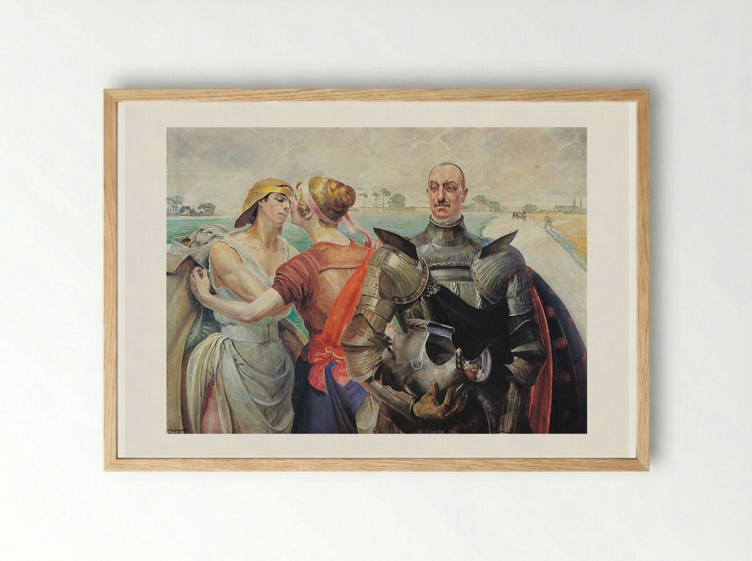 Hercules on the Crossroad - Jacek Malczewski - Framed Print Wood