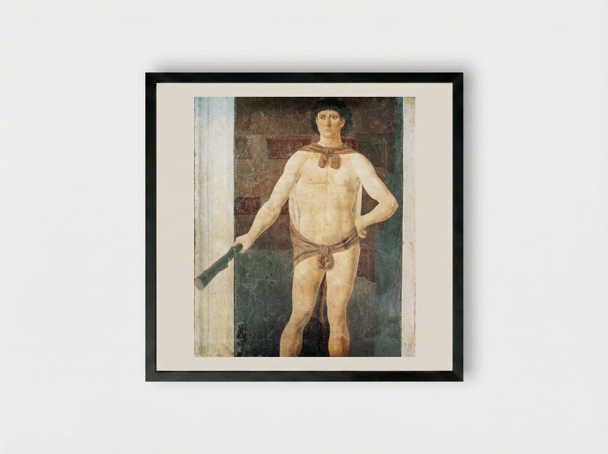Hercules - Piero della Francesca - Framed Print Black
