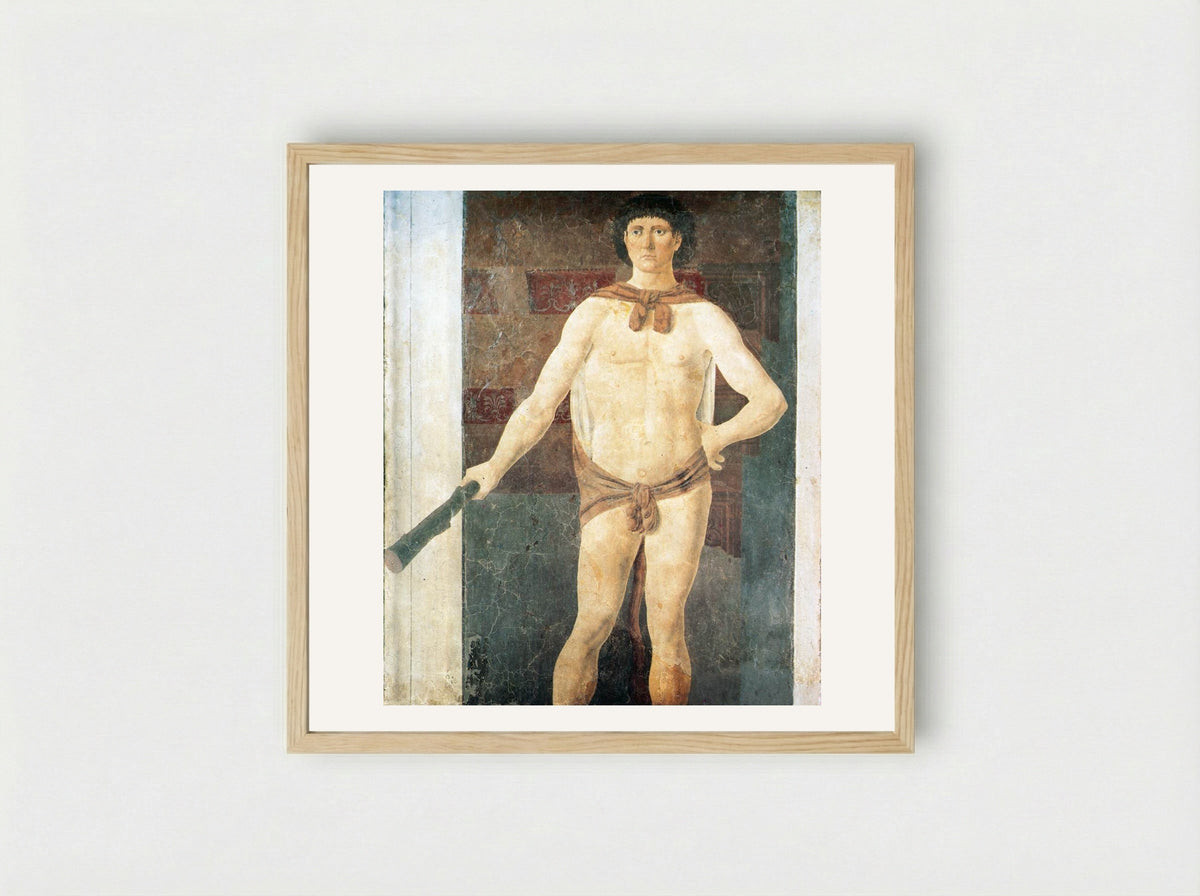 Hercules - Piero della Francesca - Framed Print Wood